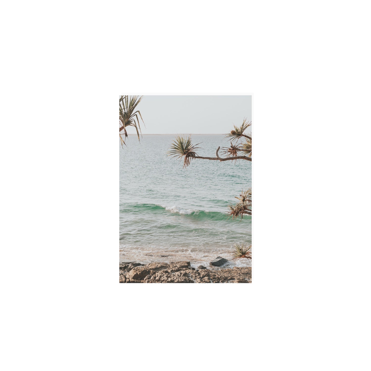 Good Vibrations fine art print, Noosa, Australia, coastal scenes artwork, A5 · 21 x 14.8 cm, Unframed, Fine Art Canvas