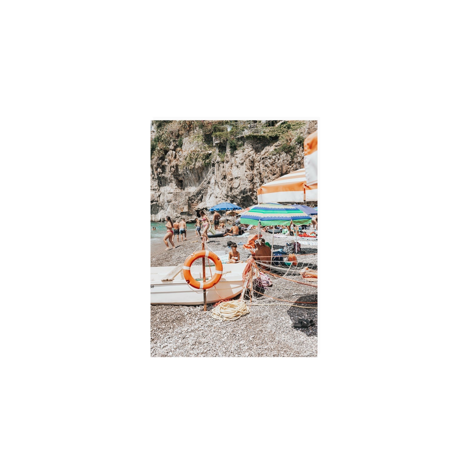 Il Ragazzo fine art print, Positano, Italy, A5 · 21 x 14.8 cm, Unframed, Fine Art Canvas