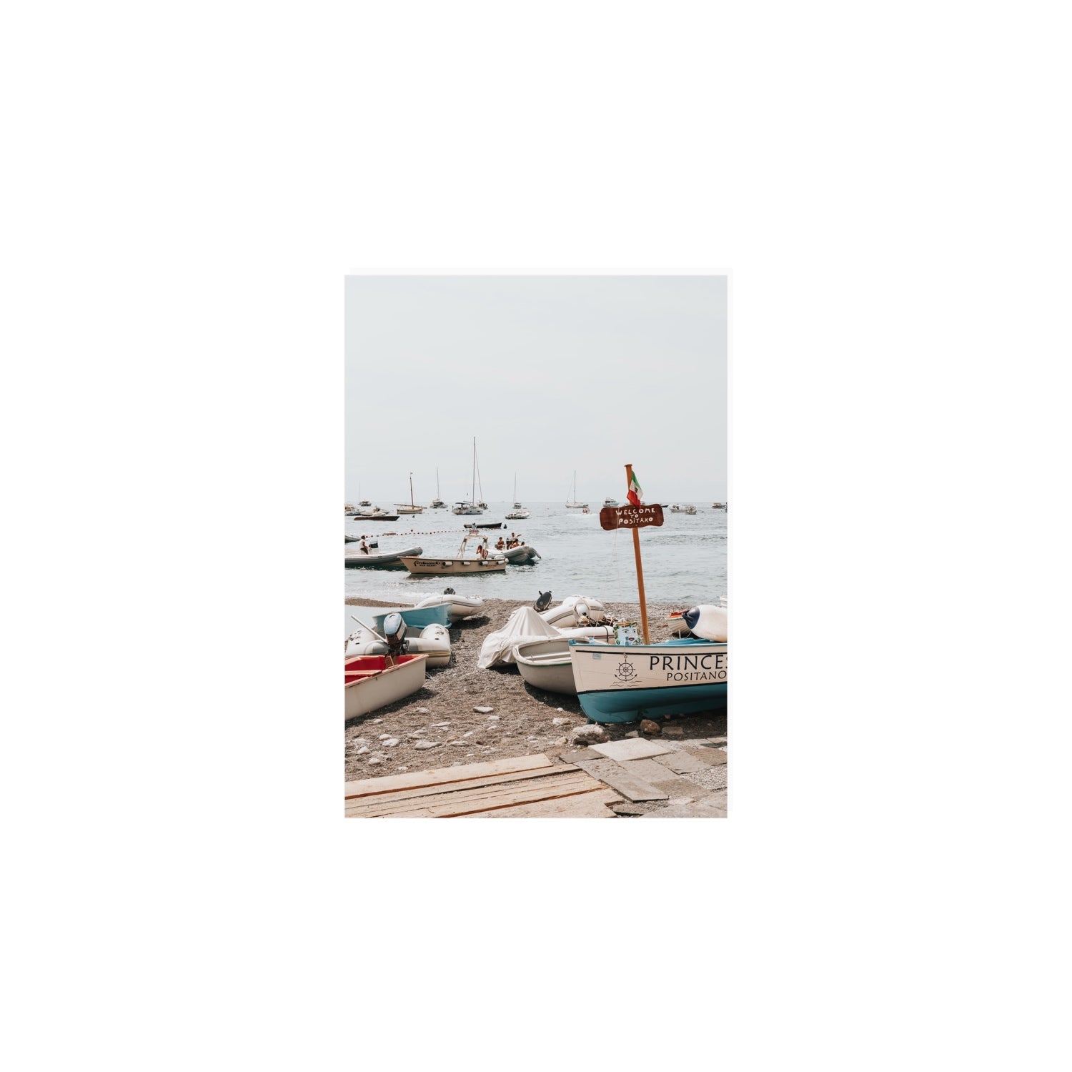 Coming Home fine art print, Positano, Italy, A5 · 21 x 14.8 cm, Unframed, Fine Art Canvas