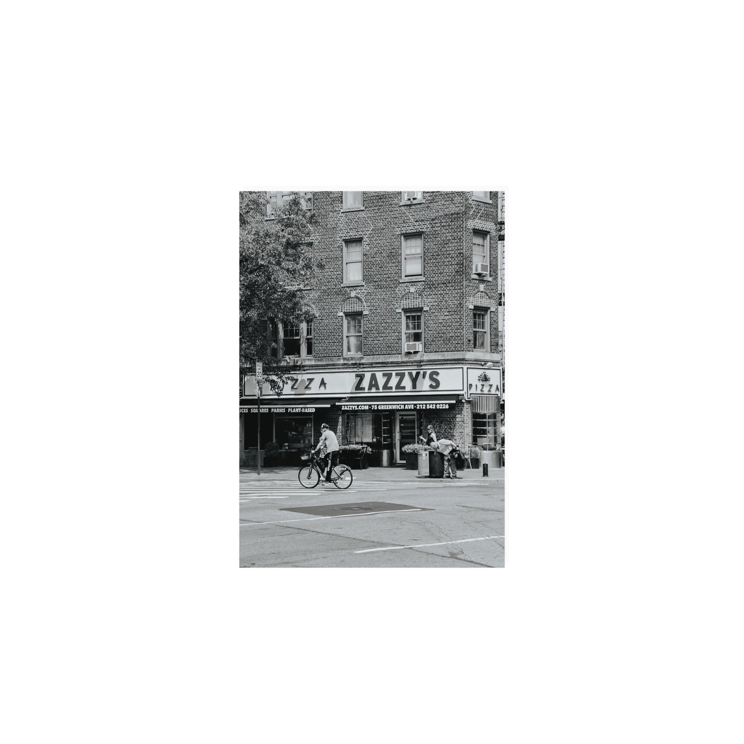 Zazzy's New York NYC Black & White wall art A5, 21 x 14.8 cm unframed fine art canvas