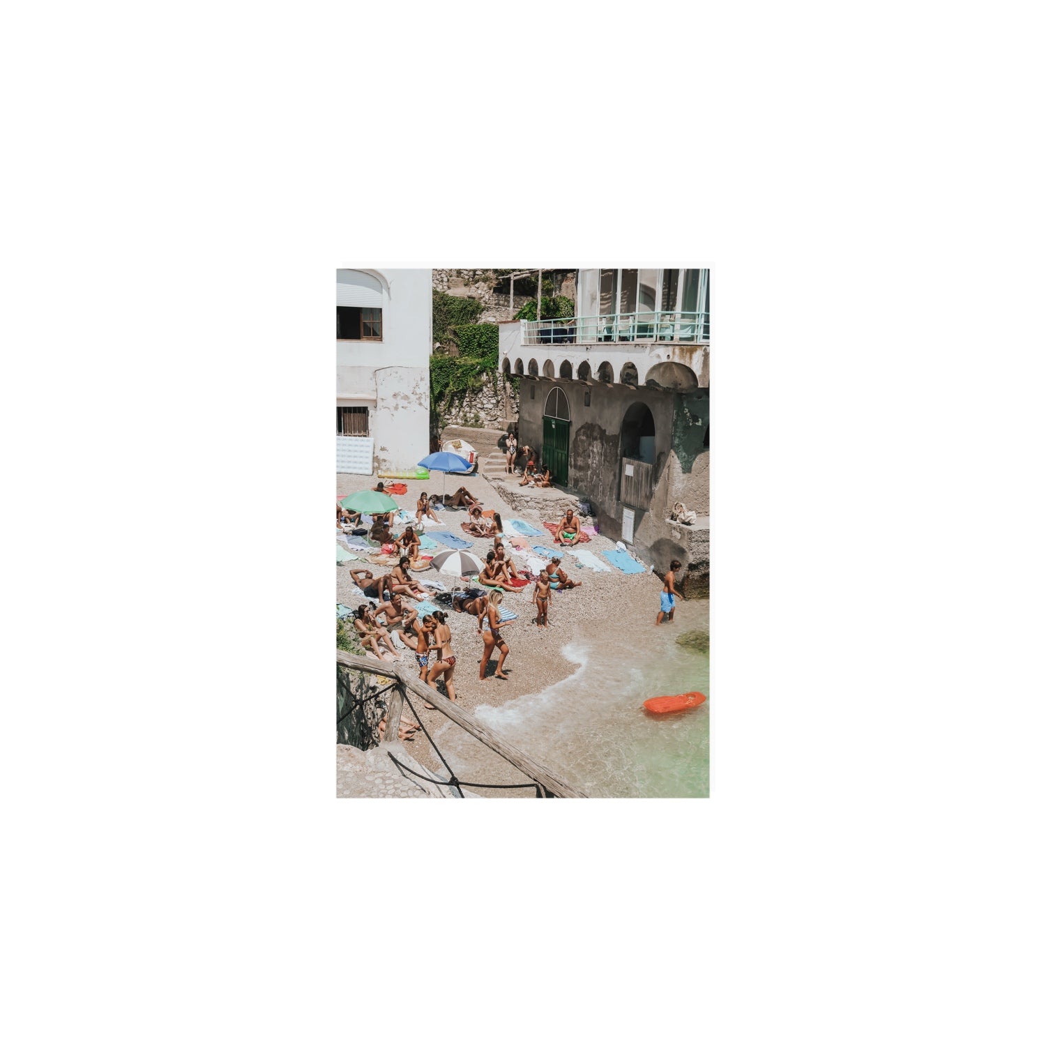 The Sunbathers Oasis fine art print, Capri, Italy, A5 · 21 x 14.8 cm, Unframed, Fine Art Canvas