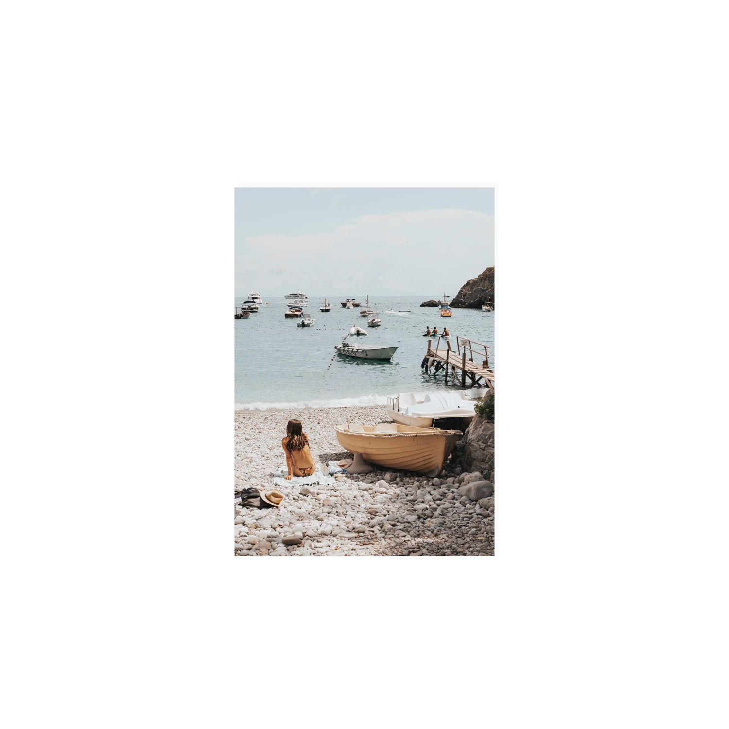 Solo Sojourn Nerano wall art A5, 21 x 14.8 cm unframed fine art canvas