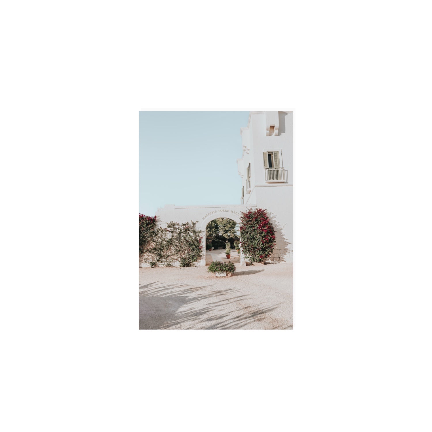Villa Retreat fine art print, Puglia, Italy, A5 · 21 x 14.8 cm, Unframed, Fine Art Canvas
