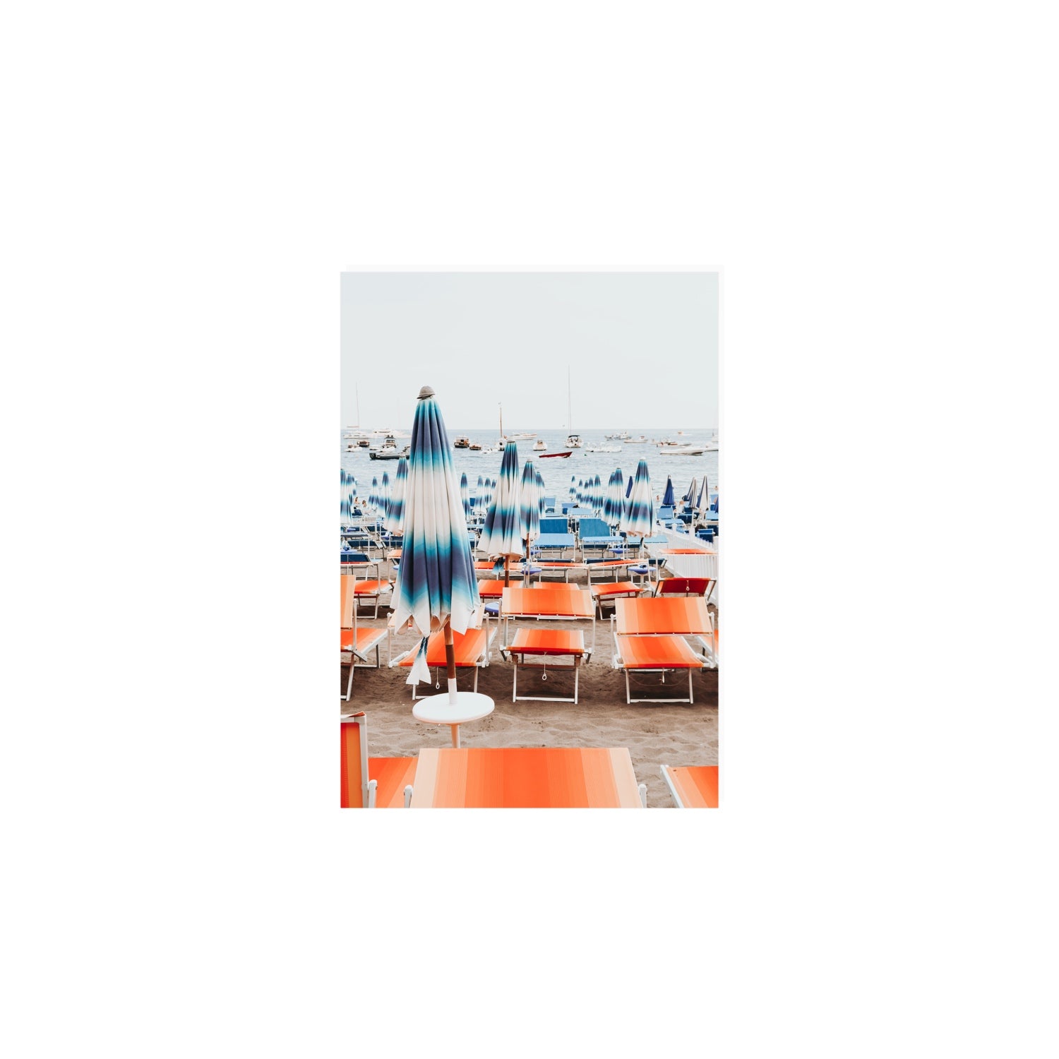 Orange Crush fine art print, Positano, Italy, A5 · 21 x 14.8 cm, Unframed, Fine Art Canvas