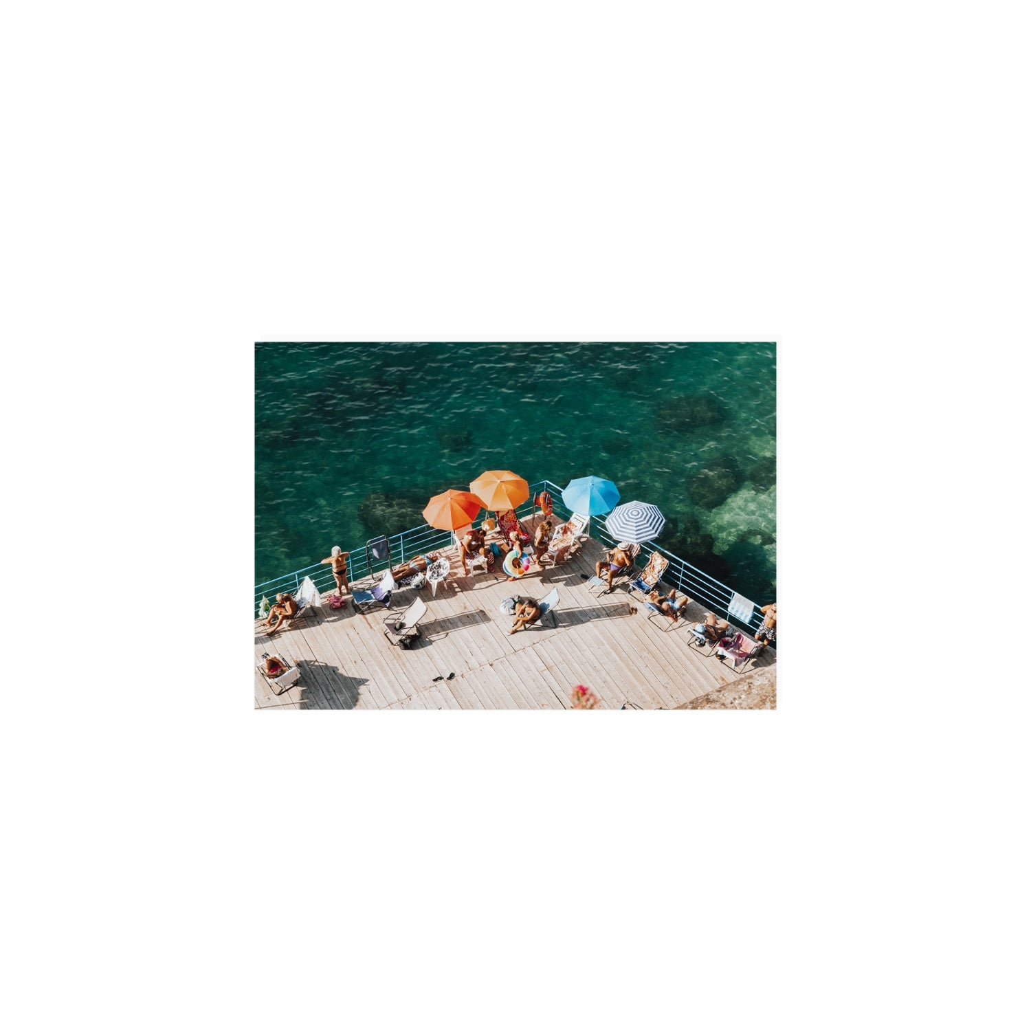Il Dolce Far Niente Sorrento coastal wall art A5, 21 x 14.8 cm unframed fine art canvas