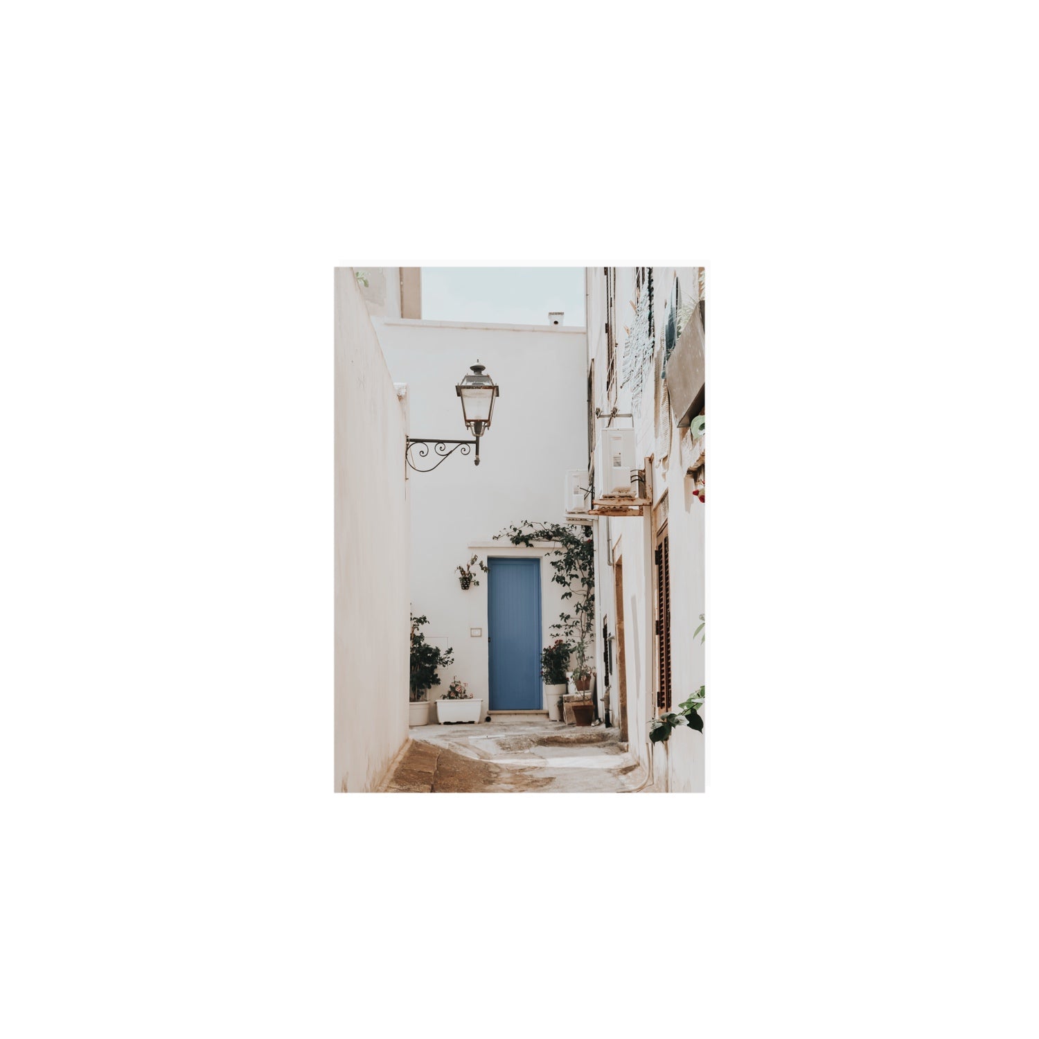Entry Envy Puglia Ostuni wall art A5, 21 x 14.8 cm unframed fine art canvas