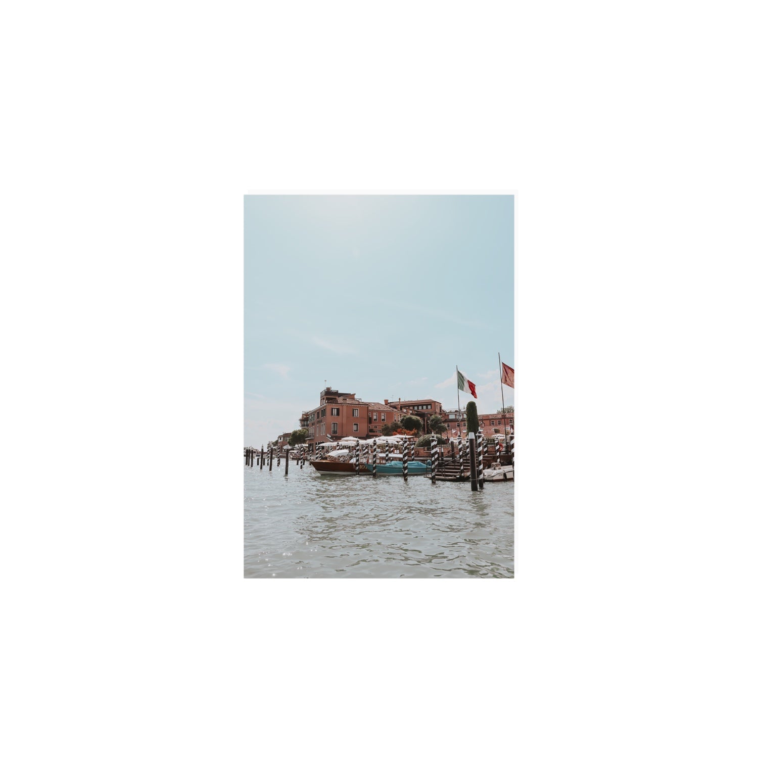 Giudecca Island Venice wall art A5, 21 x 14.8 cm unframed fine art canvas