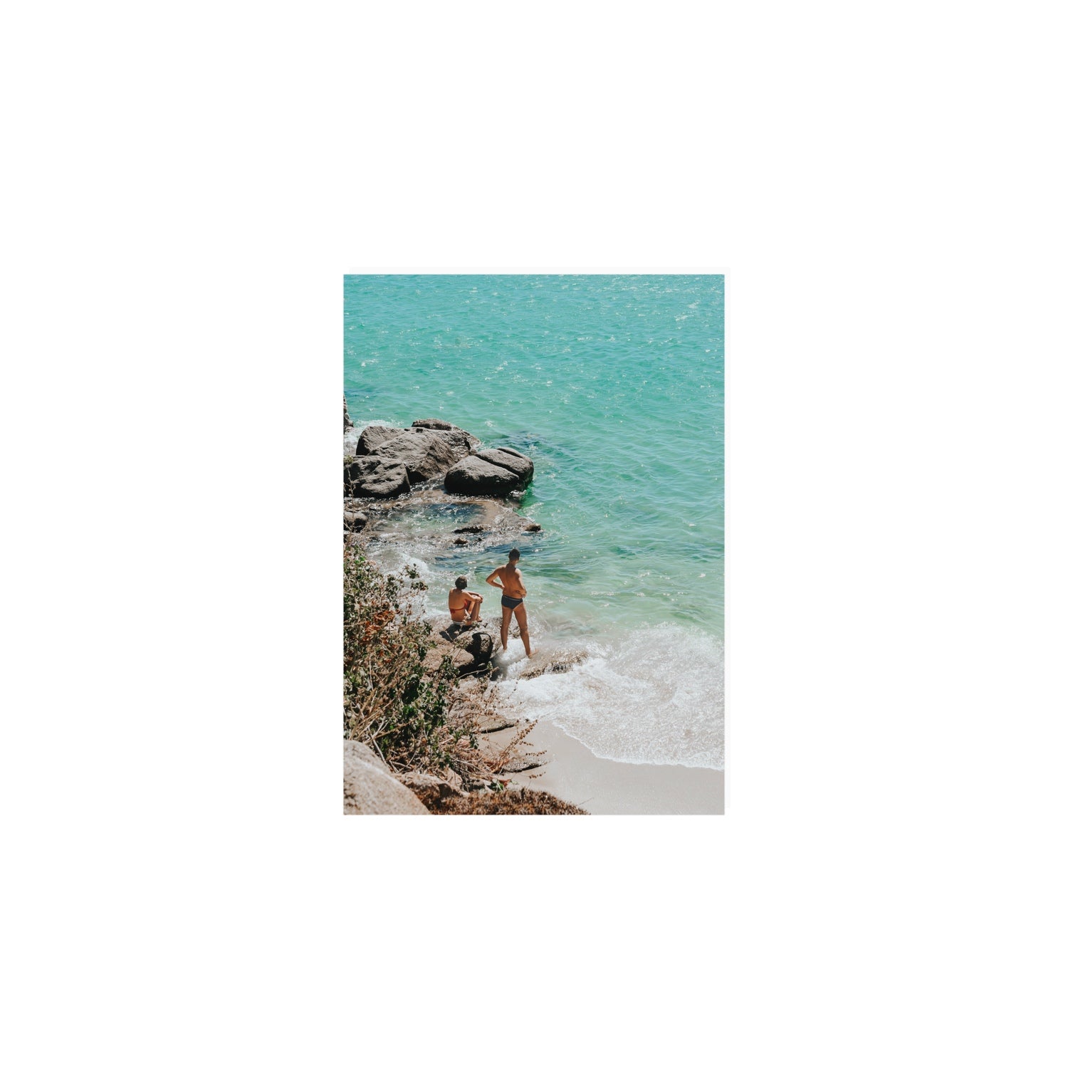 Scene Stealers Mykonos Greek island wall art A5, 21 x 14.8 cm unframed fine art canvas