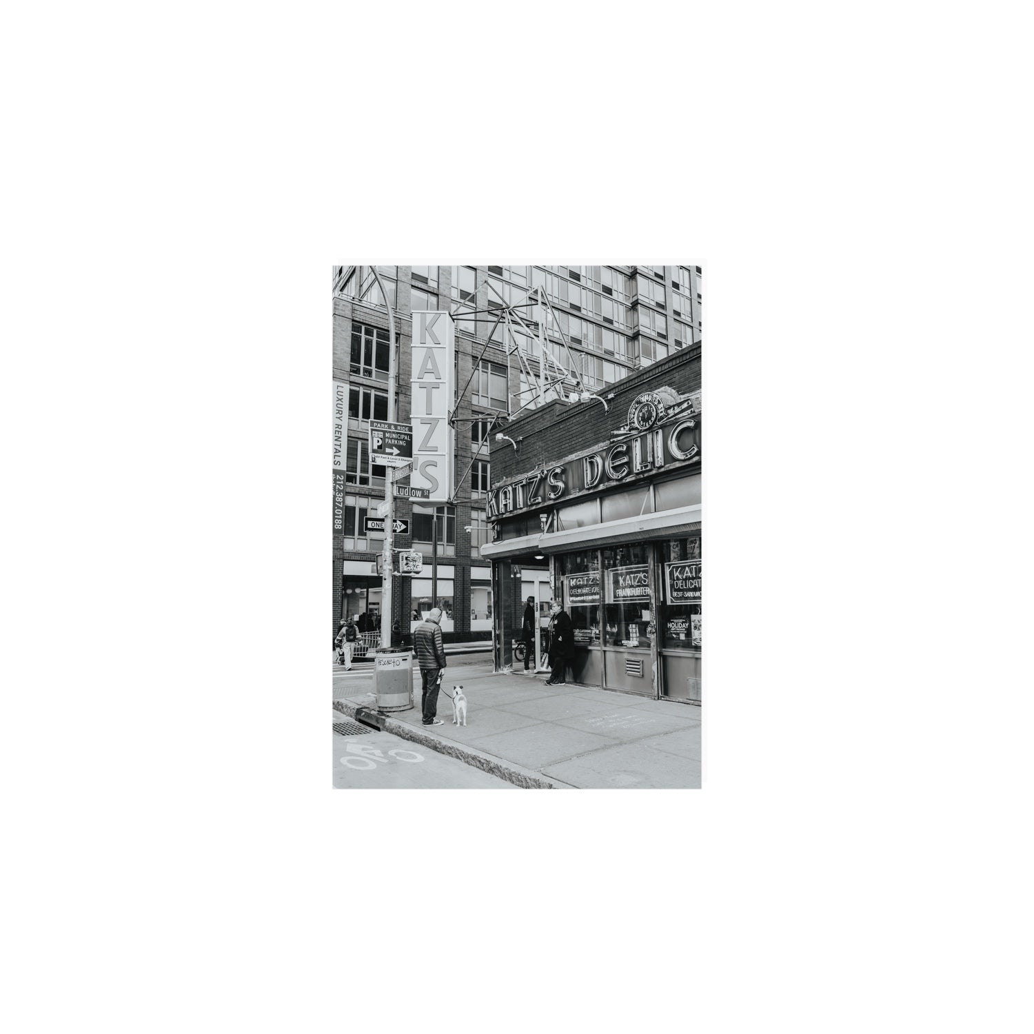 Graphite Gotham New York NYC Black & White wall art A5, 21 x 14.8 cm unframed fine art canvas