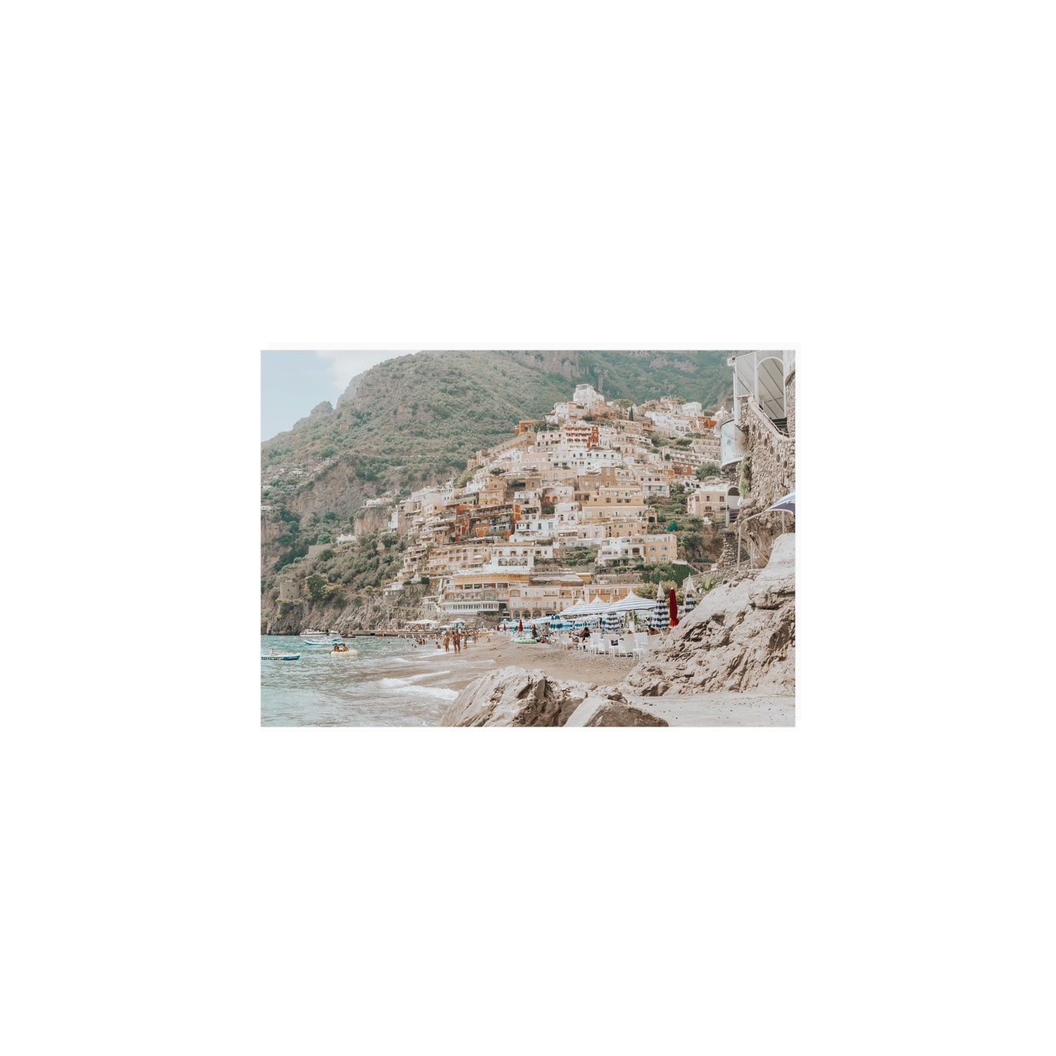 Sogno di Positano fine art print, Positano, Italy, A5 · 21 x 14.8 cm, Unframed, Fine Art Canvas