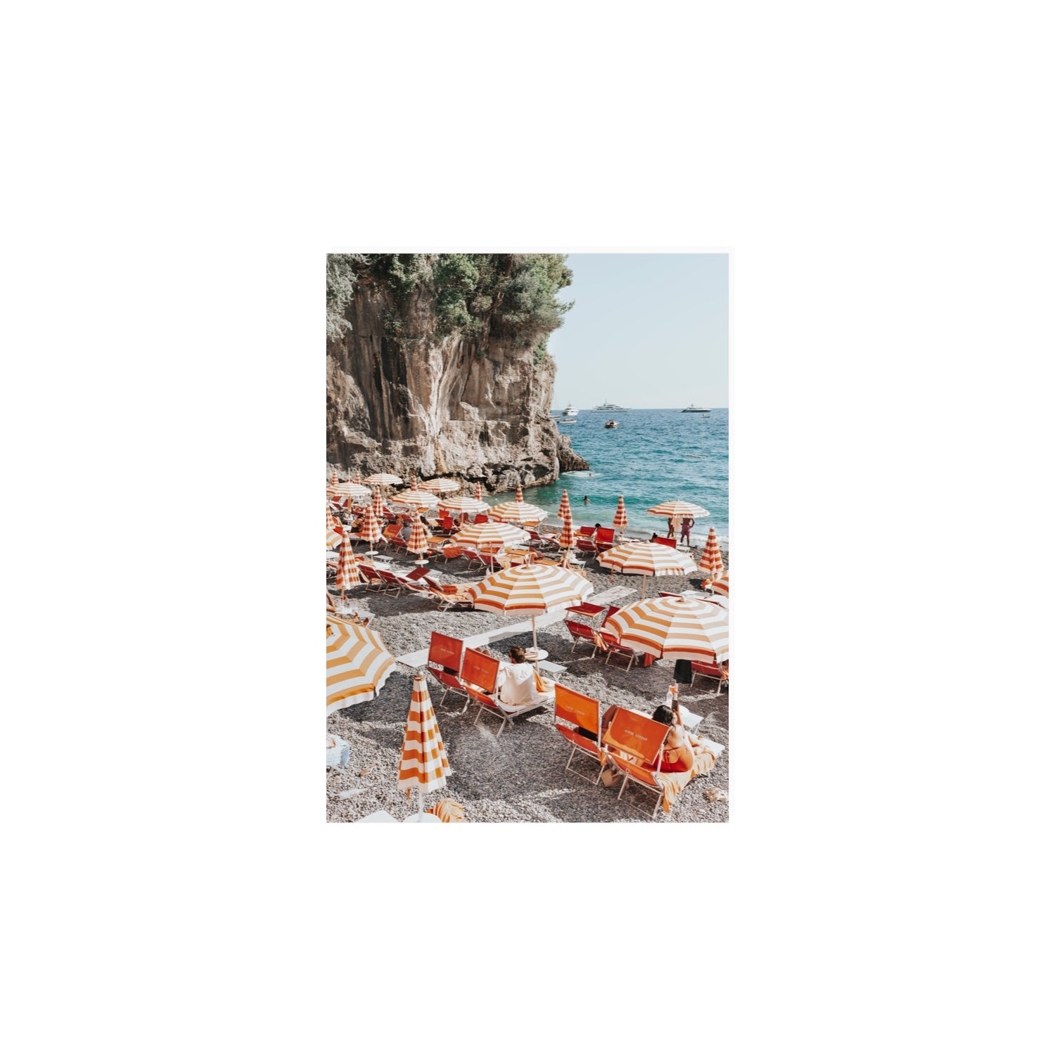 Tangerine Dream fine art print, Positano, Italy, A4 · 29.7 x 21 cm, Unframed, Fine Art Canvas