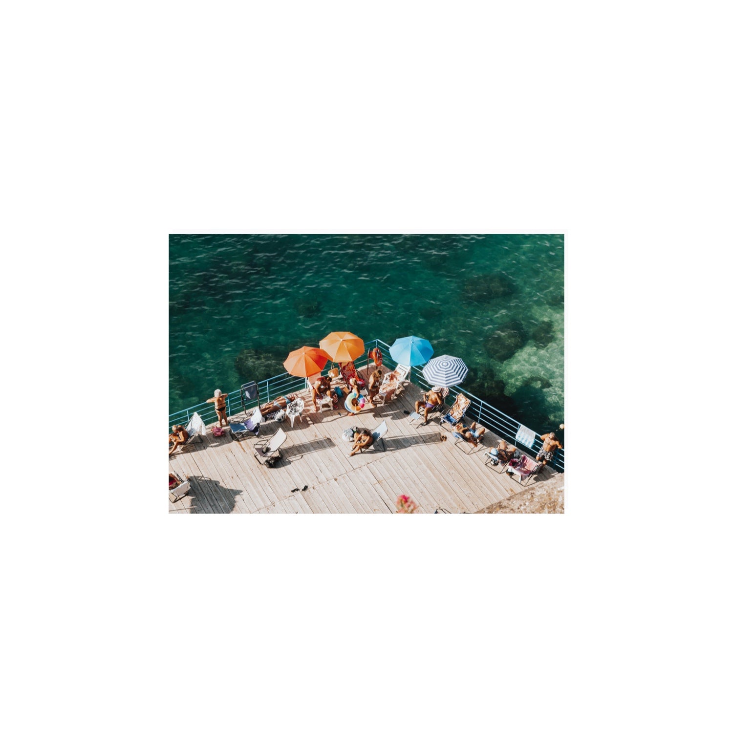 Il Dolce Far Niente Sorrento coastal wall art A4, 29.7 x 21 cm unframed fine art canvas