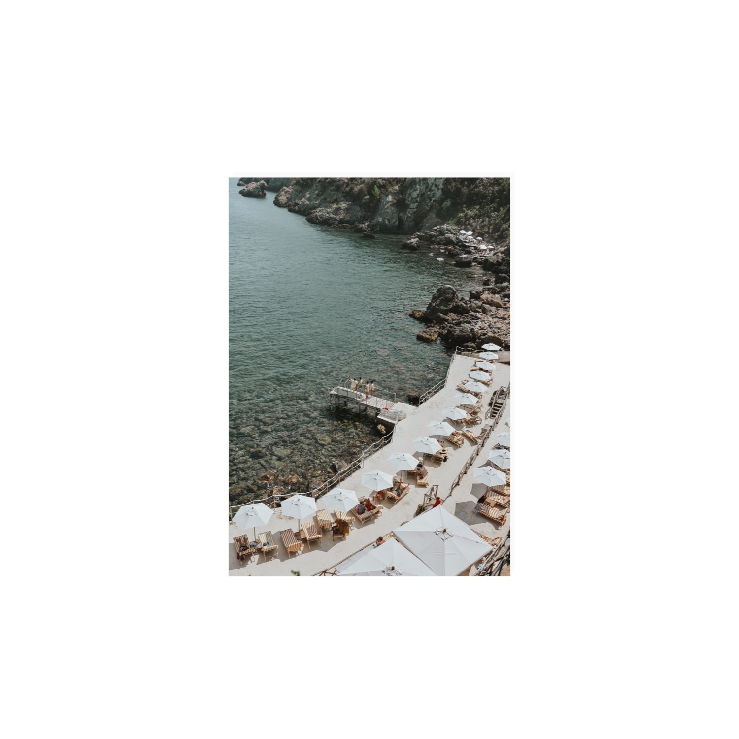 Pier Perspectives Tuscany coastal Italian wall art A4, 29.7 x 21 cm unframed fine art canvas