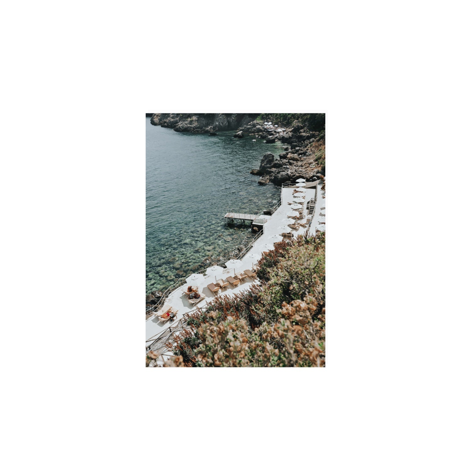 Go Beyond The Postcard Tuscany coastal wall art A4, 29.7 x 21 cm unframed fine art canvas