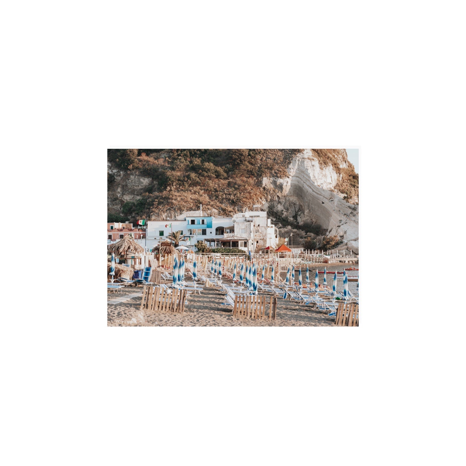 Sant' Angelo Ischia Italian coastal wall art A4, 29.7 x 21 cm unframed fine art canvas