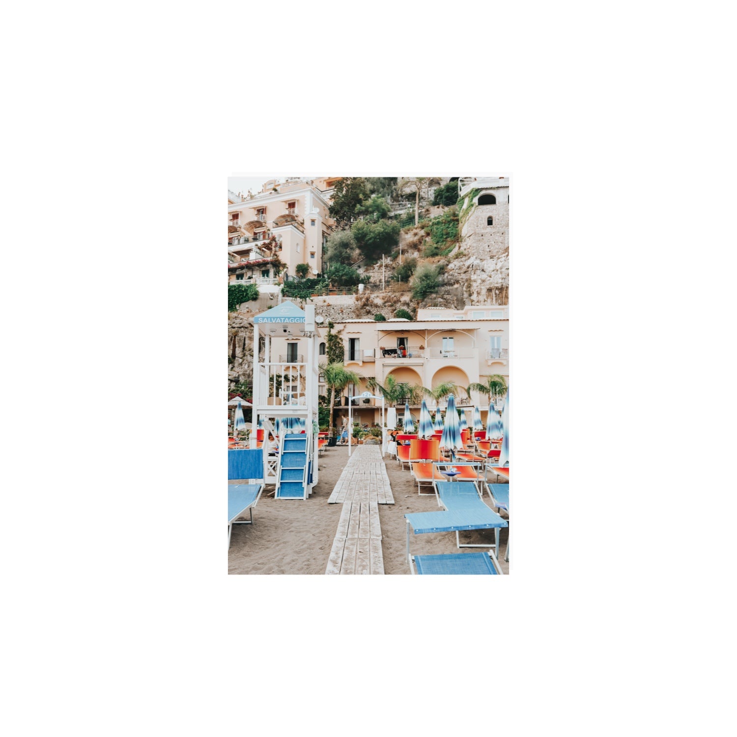 Torre Di Salvataggio fine art print, Positano, Italy, A4 · 29.7 x 21 cm, Unframed, Fine Art Canvas
