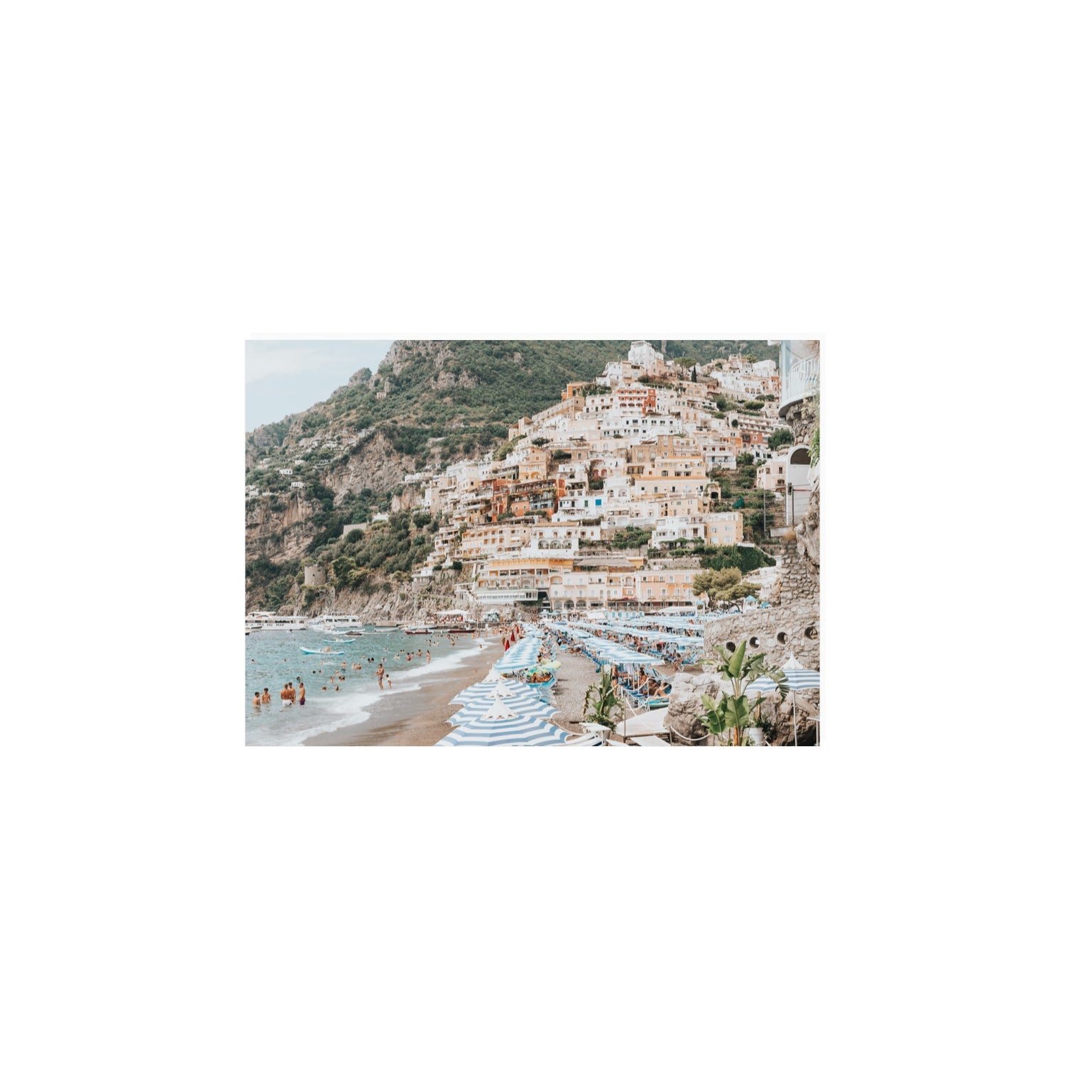 Villagio Sul Mare fine art print, Positano, Italy, A4 · 29.7 x 21 cm, Unframed, Fine Art Canvas