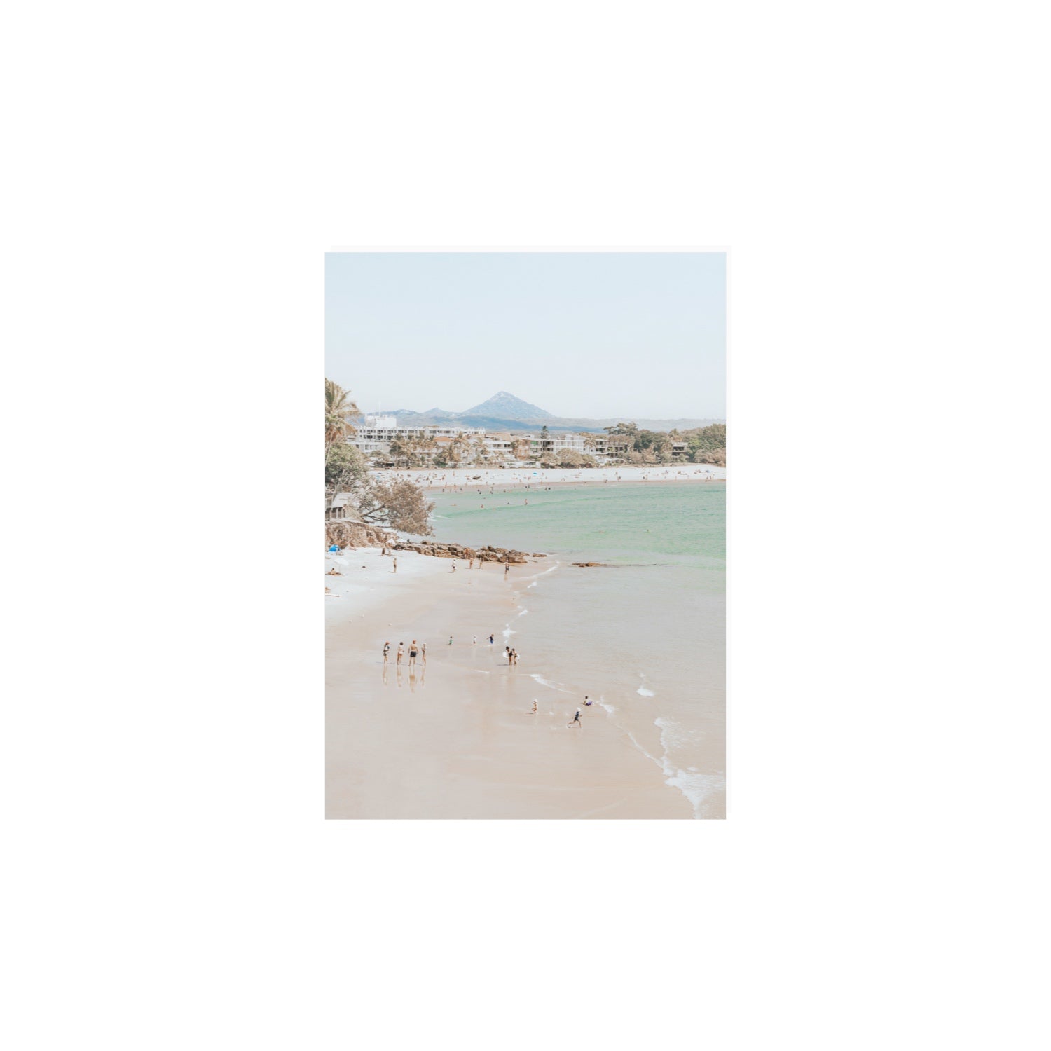 Little Cove Shallows fine art print, Noosa, Australia, coastal scenes artwork, A4 · 29.7 x 21 cm, Unframed, Fine Art Canvas