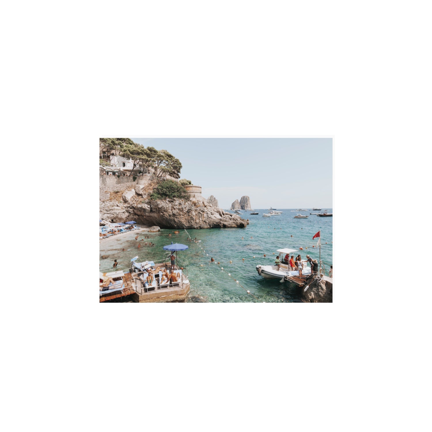 Torre Saracena fine art print, Capri, Italy, A4 · 29.7 x 21 cm, Unframed, Fine Art Canvas