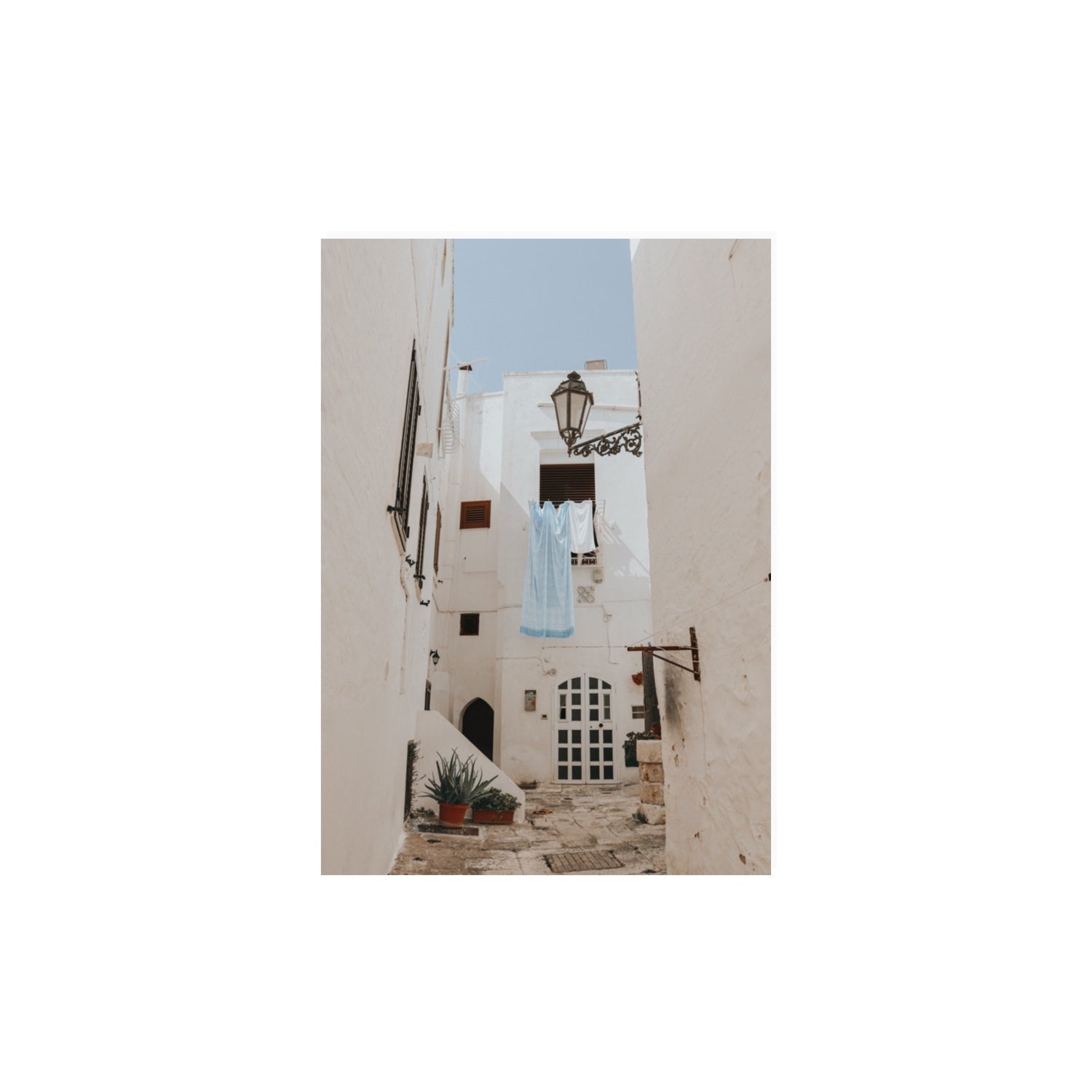 Laundry Day fine art print, Puglia, Italy, A3 · 42 x 29.7 cm, Unframed, Fine Art Canvas