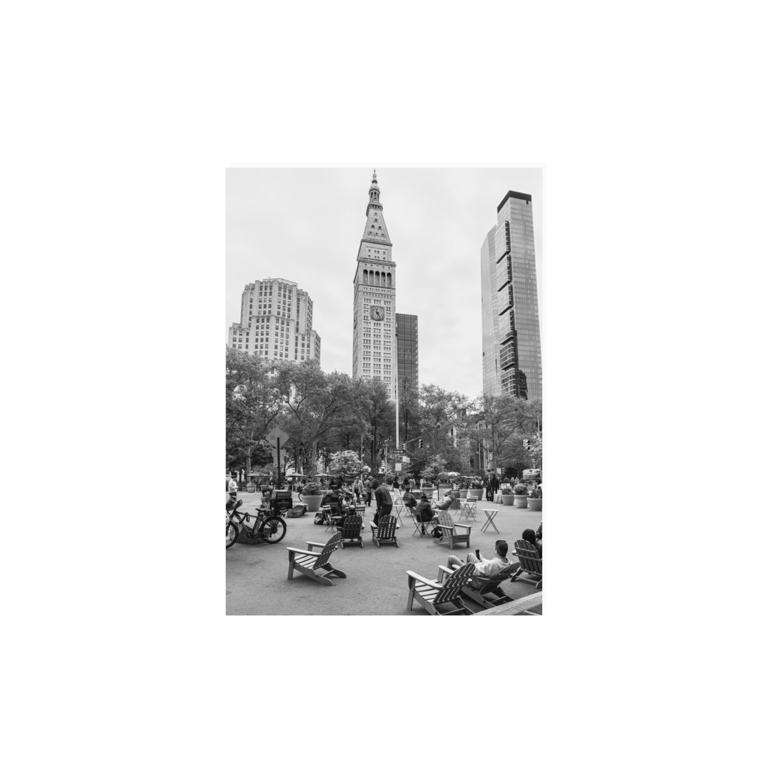 Timeless New York New York NYC Black & White wall art A3, 42 x 29.7 cm unframed fine art canvas