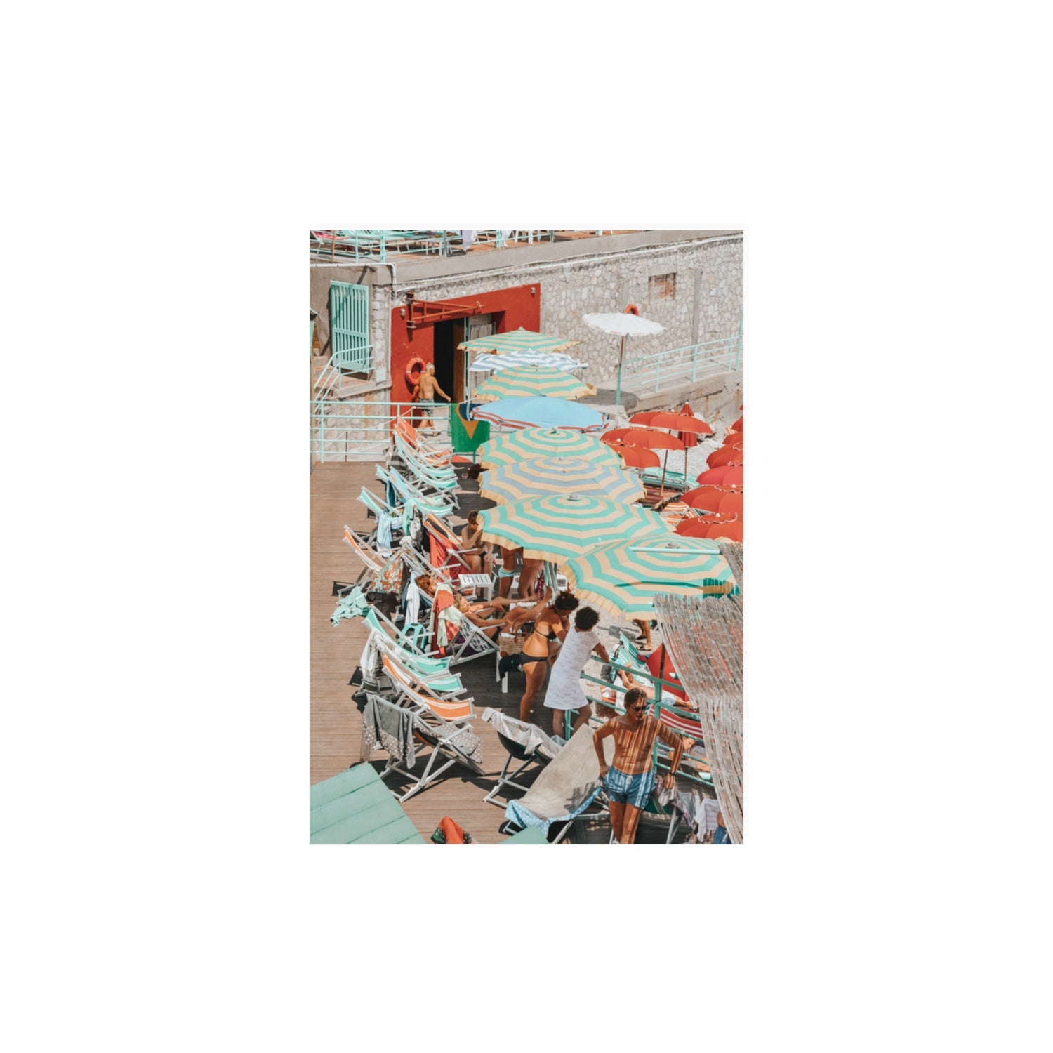 Colourful Canopy fine art print, Capri, Italy, A3 · 42 x 29.7 cm, Unframed, Fine Art Canvas