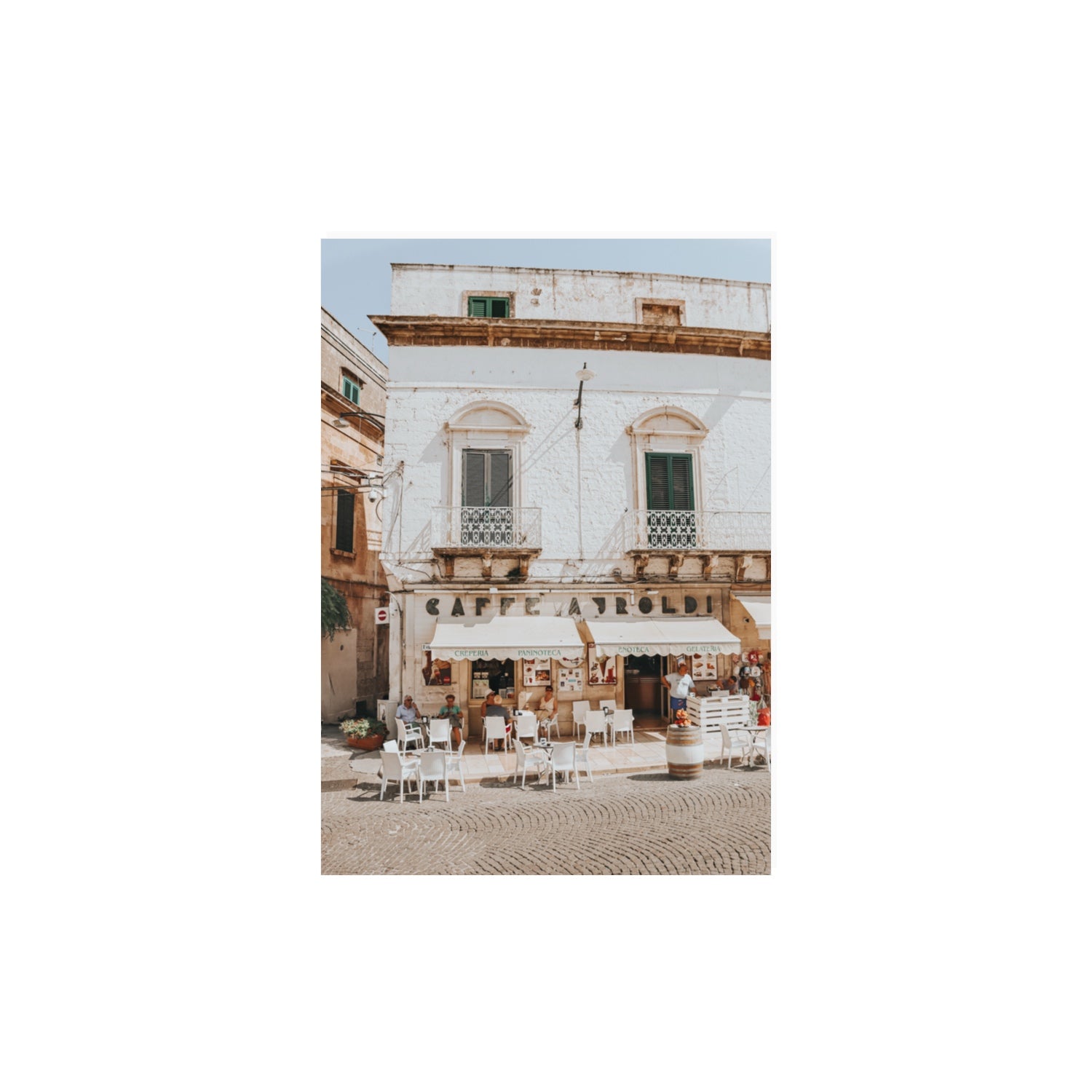 L'Ora di Pranzo Puglia L’Ora di Pranzo Italian art print A3, 42 x 29.7 cm unframed fine art canvas
