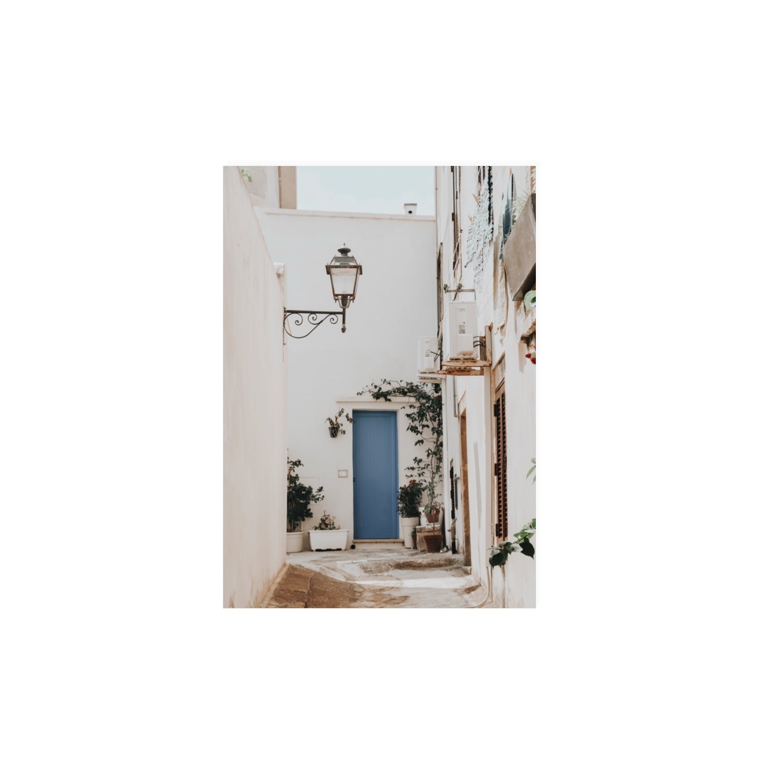 Entry Envy Puglia Ostuni wall art A3, 42 x 29.7 cm unframed fine art canvas