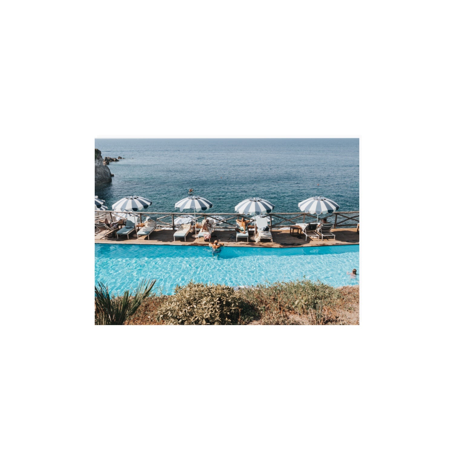 Hues Of Blues fine art print, Ischia, Italy, A3 · 42 x 29.7 cm, Unframed, Fine Art Canvas