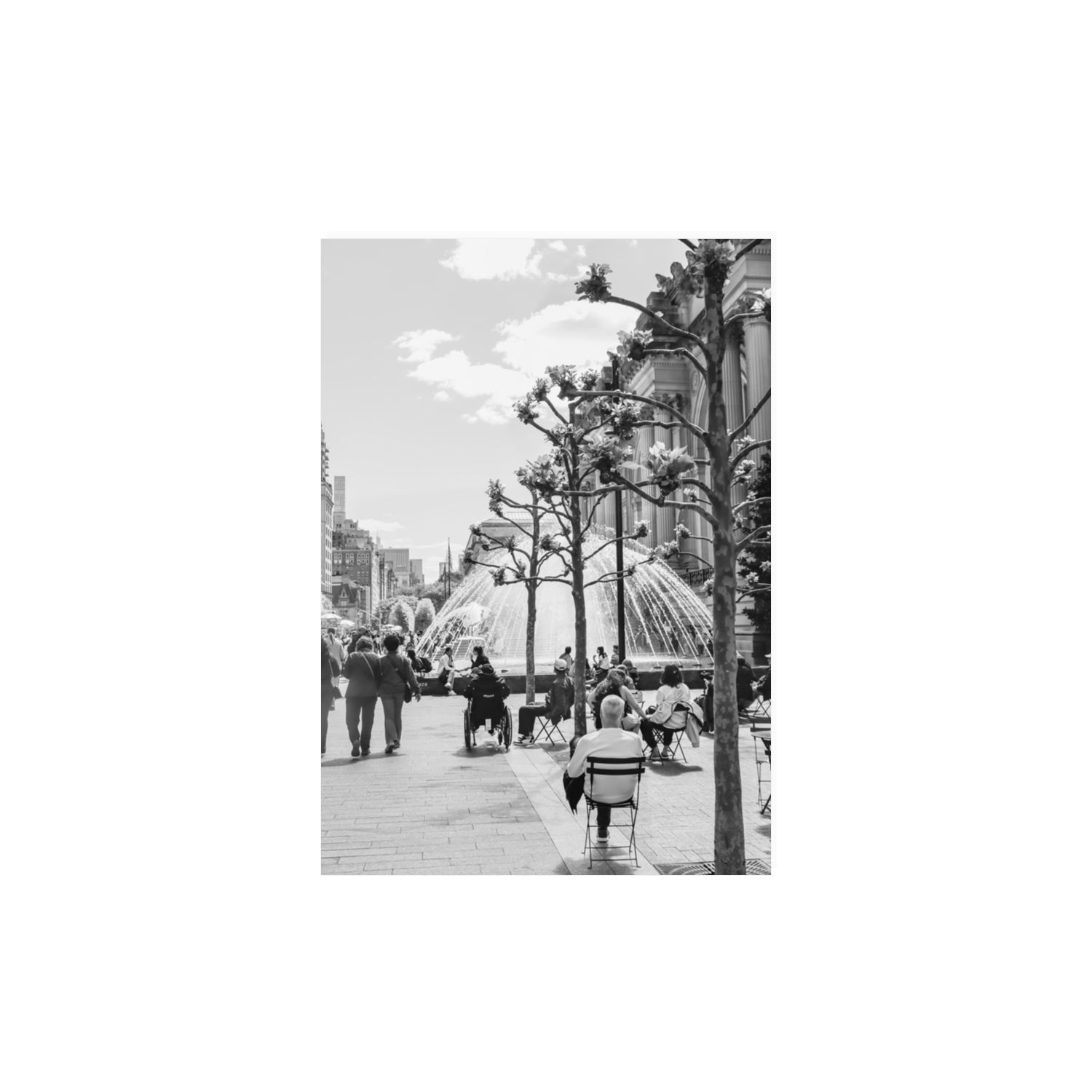 Luminary Noir New York NYC Black & White wall art A3, 42 x 29.7 cm unframed fine art canvas