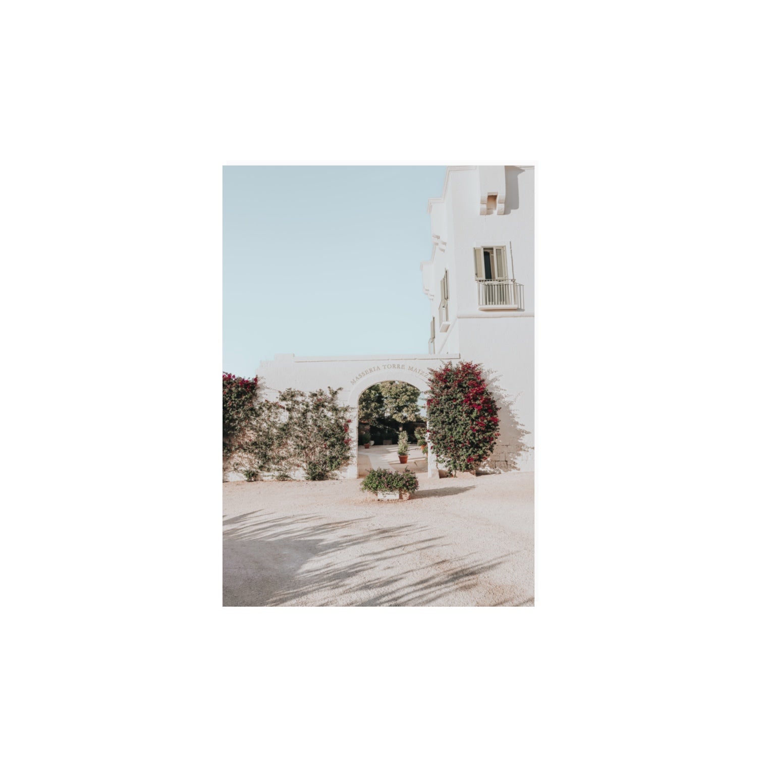 Villa Retreat fine art print, Puglia, Italy, A3 · 42 x 29.7 cm, Unframed, Fine Art Canvas