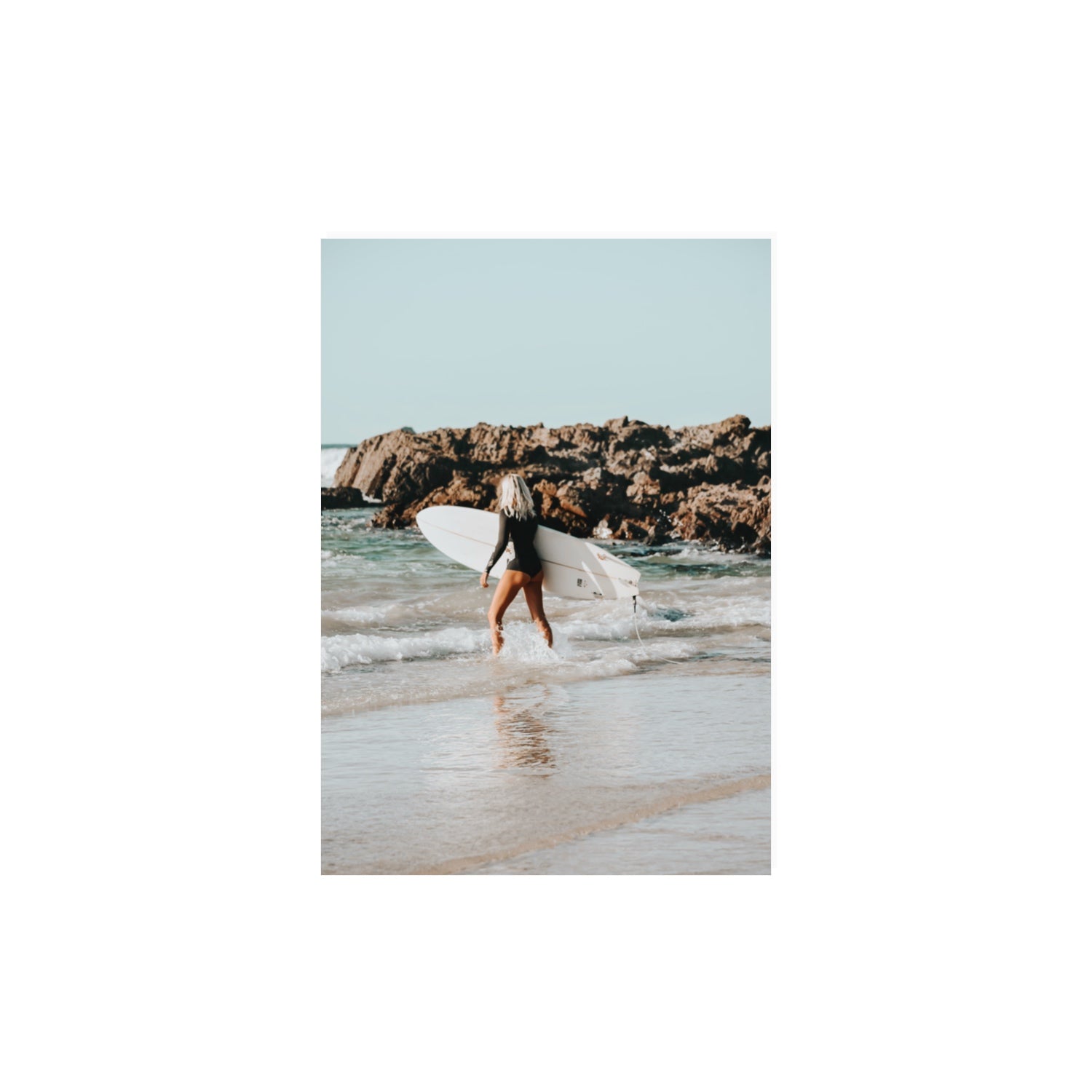 Bethany Byron Bay Surf coastal decor wall art A3, 42 x 29.7 cm unframed fine art canvas
