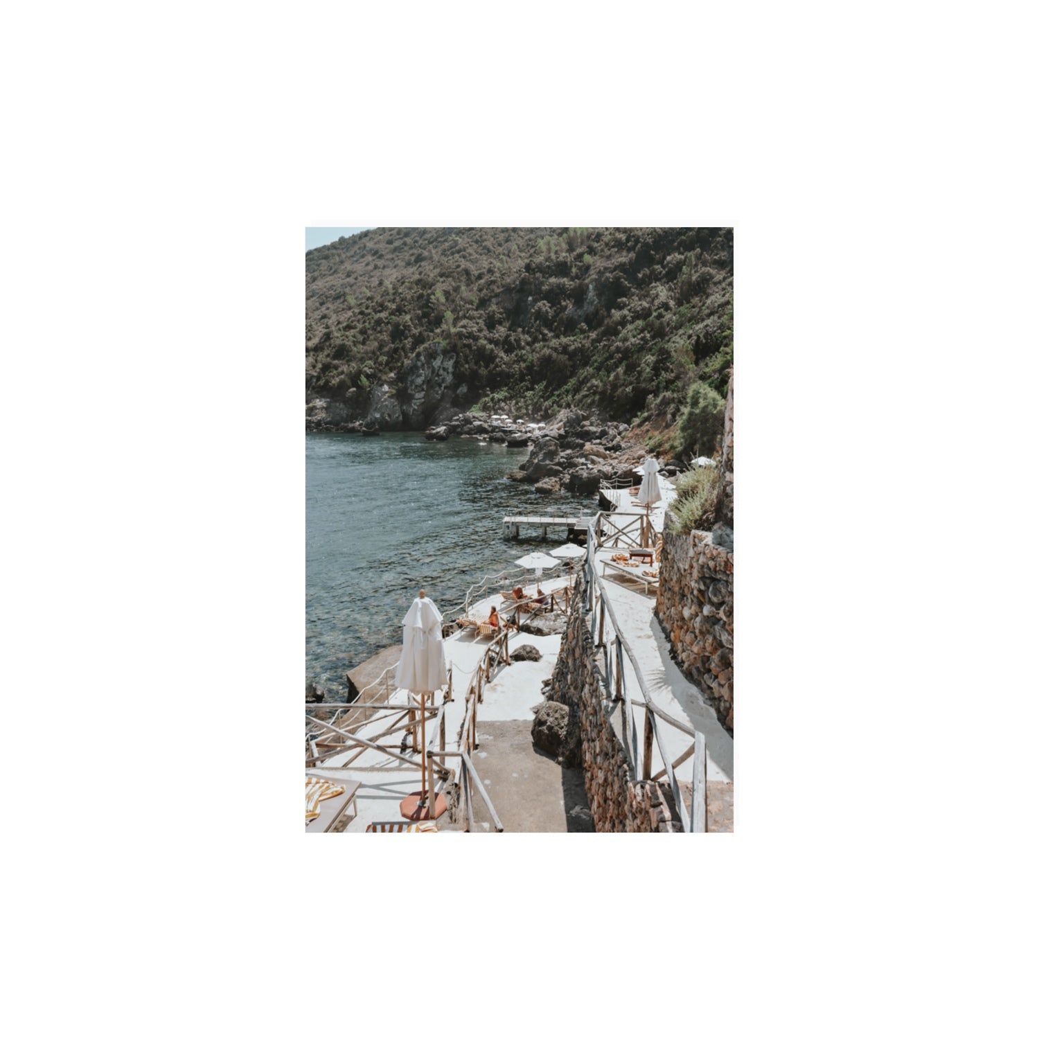 L'Estate Tuscany coastal Italian wall art A3, 42 x 29.7 cm unframed fine art canvas