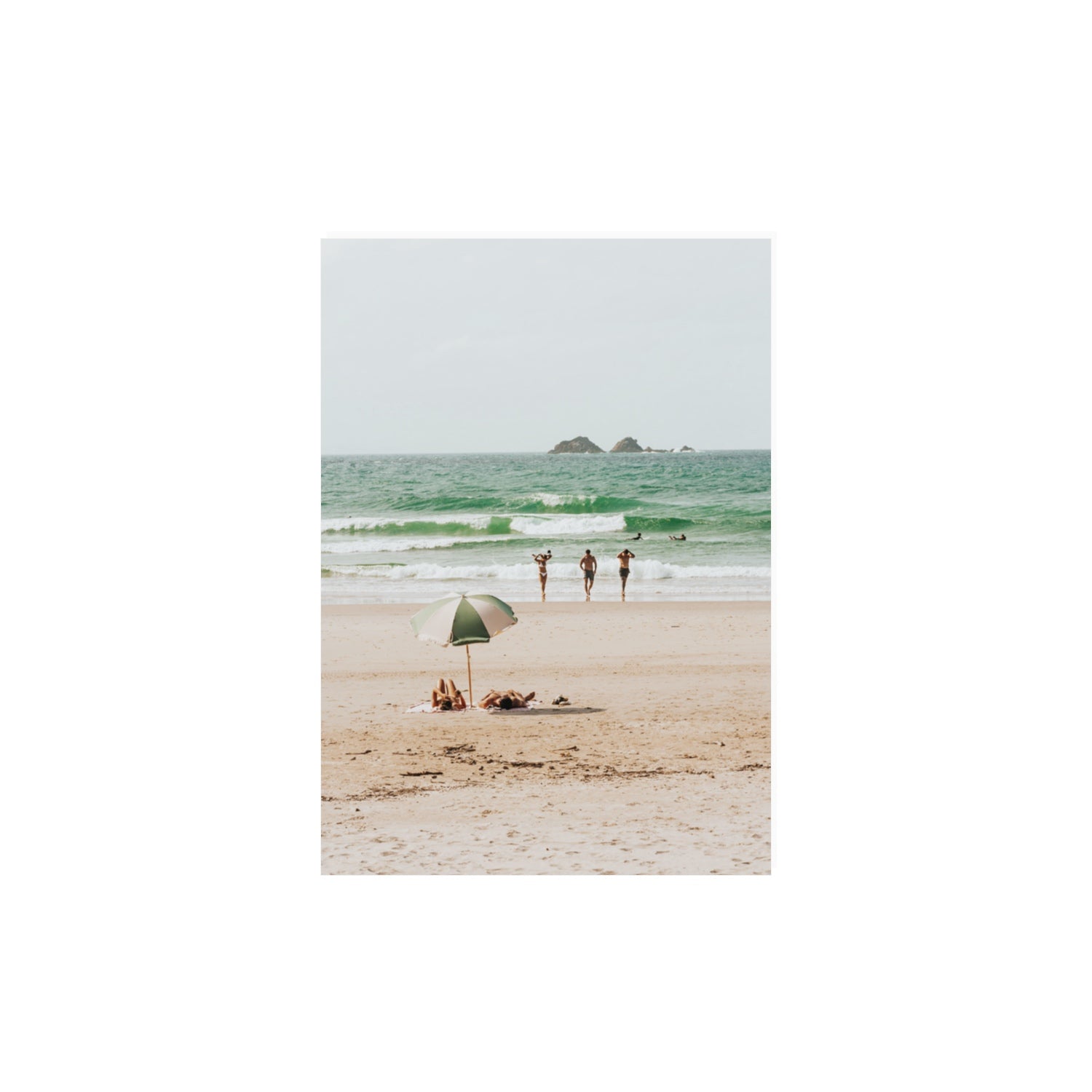 Escape The Ordinary Byron Bay coastal decor wall art A3, 42 x 29.7 cm unframed fine art canvas