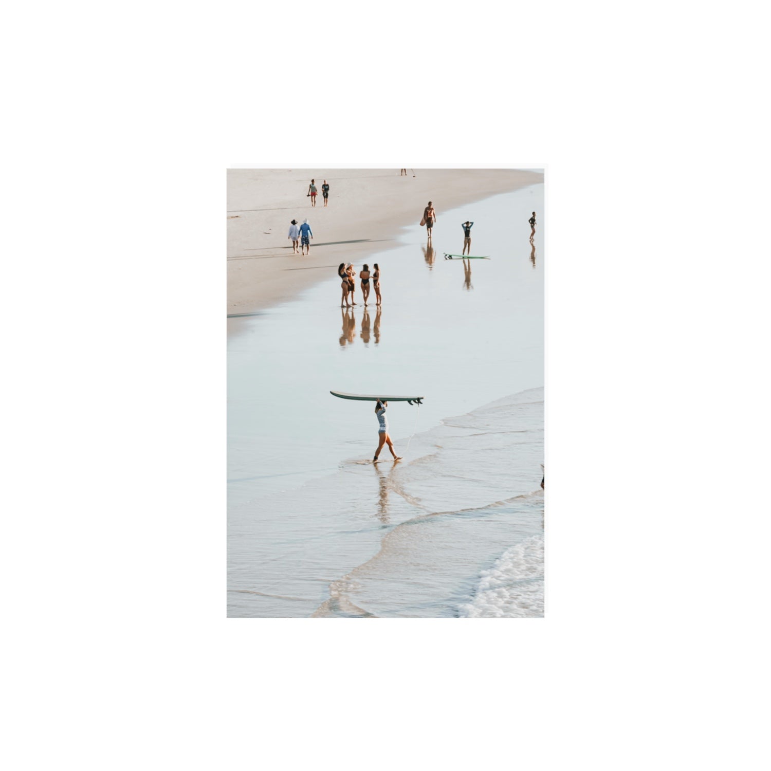 Bailey Byron Bay beach coastal decor wall art A3, 42 x 29.7 cm unframed fine art canvas