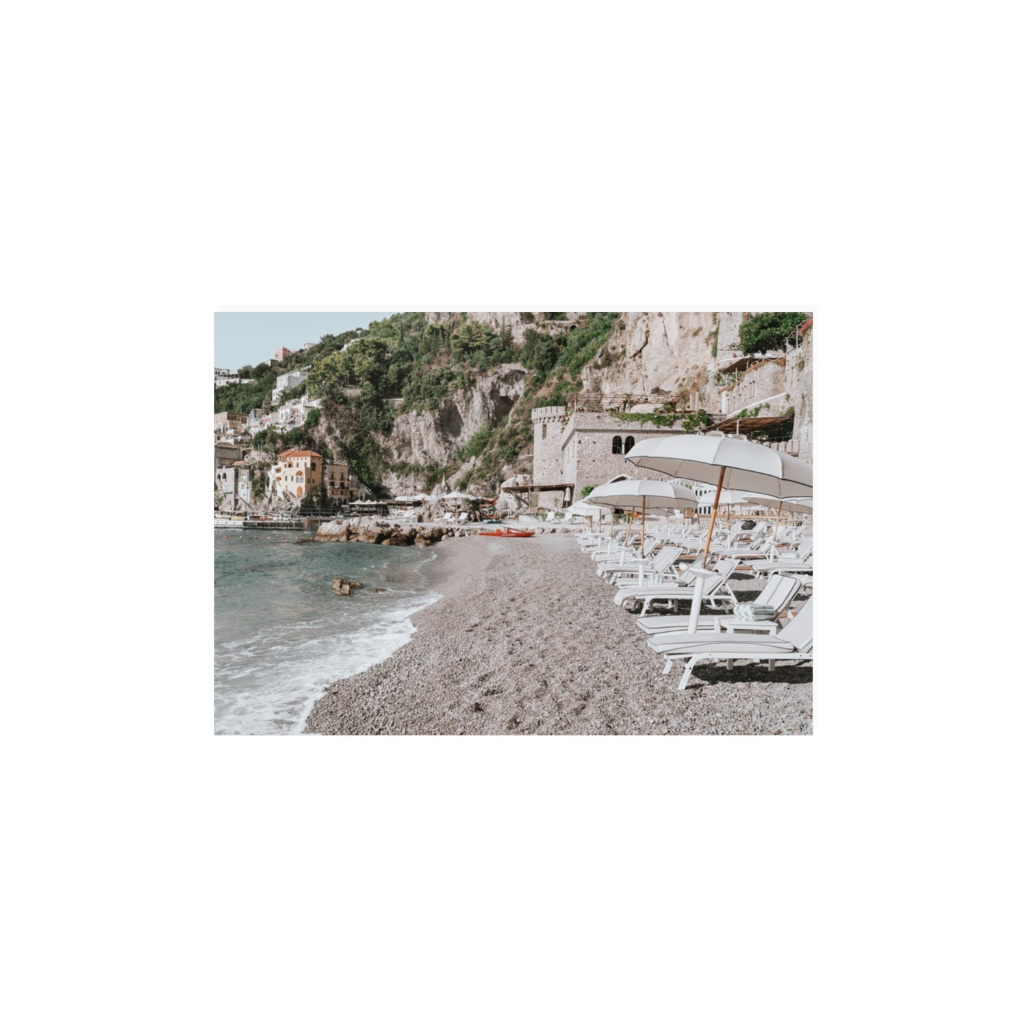Borgo Santandrea fine art print, Amalfi, Italy, A3 · 42 x 29.7 cm, Unframed, Fine Art Canvas