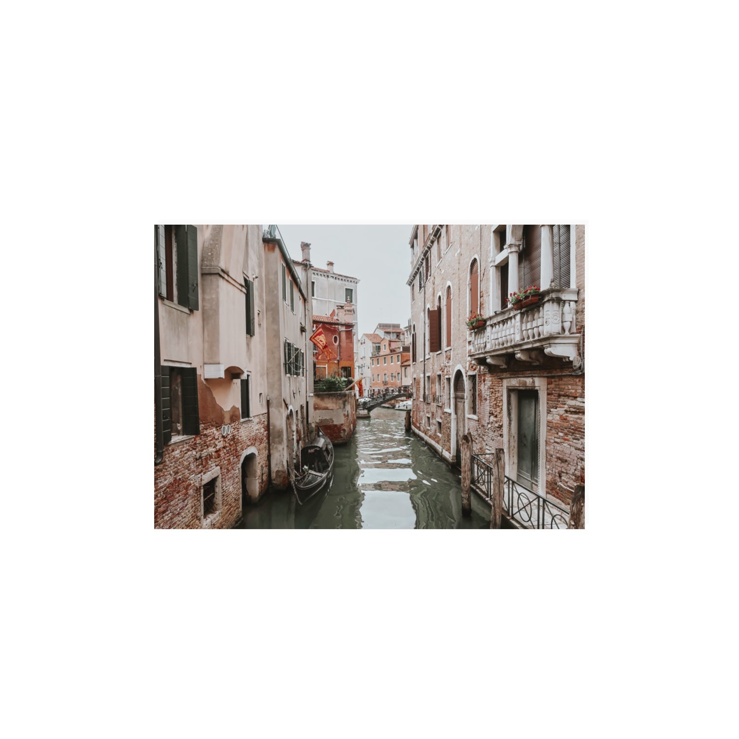 Venetian Gothic Venice Canal Italian wall art A3, 42 x 29.7 cm unframed fine art canvas