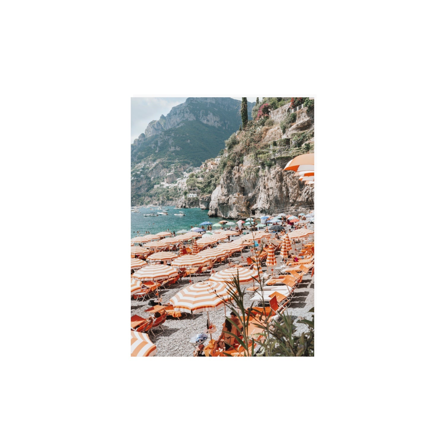 Bagni d'Arienzo Positano decor wall art A3, 42 x 29.7 cm unframed fine art canvas