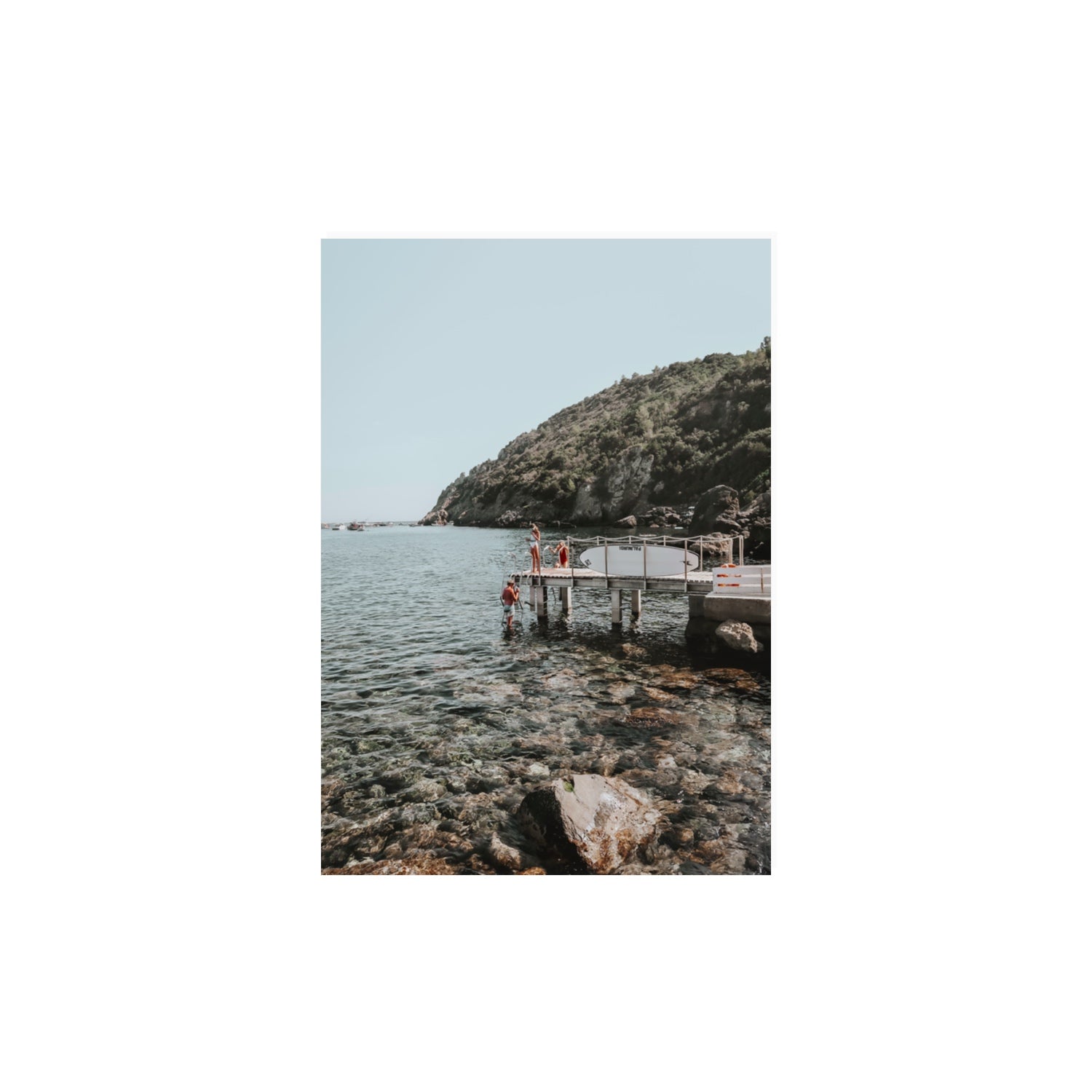 Tidal Explorers Tuscany coastal Italian wall art A3, 42 x 29.7 cm unframed fine art canvas