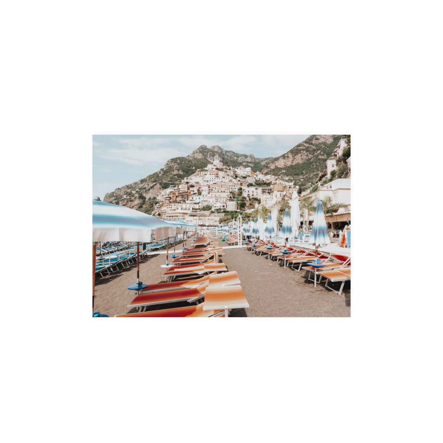 Spiaggia Grande fine art print, Positano, Italy, A3 · 42 x 29.7 cm, Unframed, Fine Art Canvas