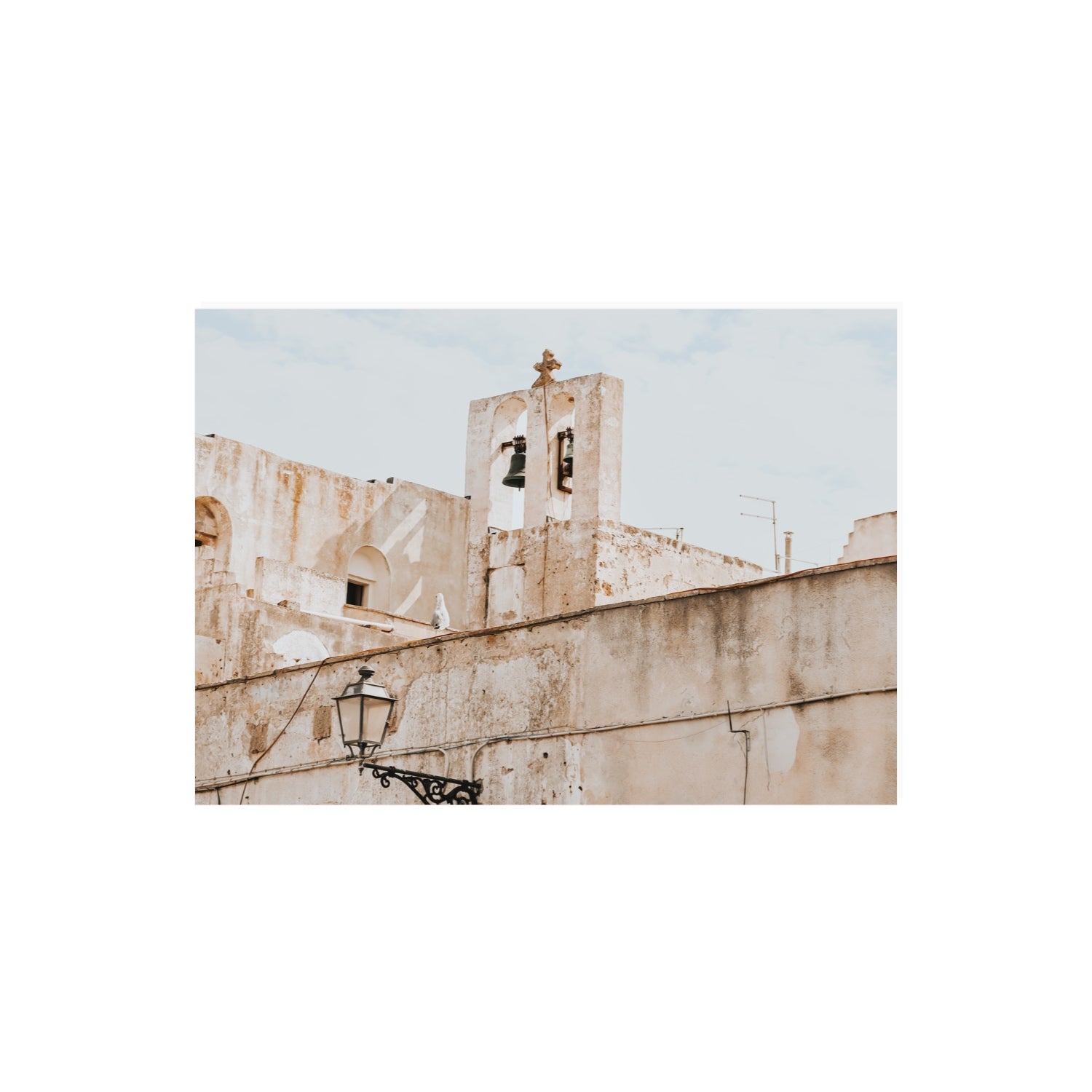 Ancient Bells Puglia Gallipoli Italian wall art A2, 59.4 x 42 cm unframed fine art canvas