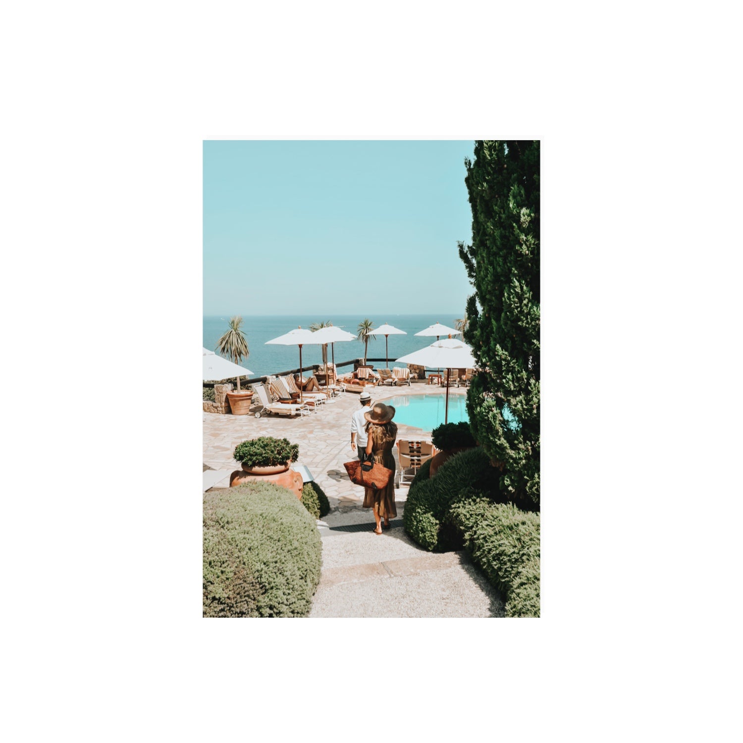 The World Is Your Catwalk Tuscany coastal wall art A2, 59.4 x 42 cm unframed fine art canvas