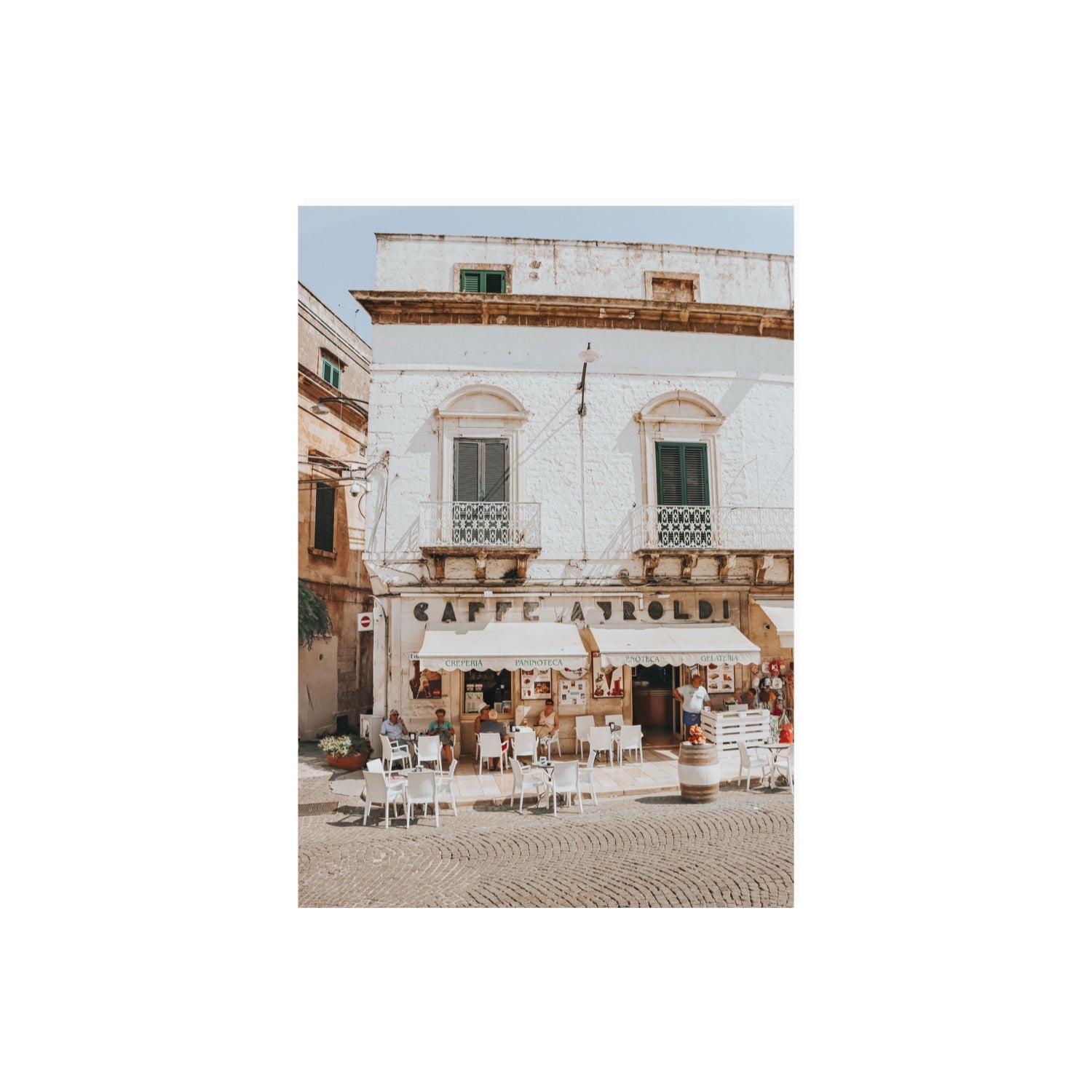 L'Ora di Pranzo Puglia L’Ora di Pranzo Italian art print A2, 59.4 x 42 cm unframed fine art canvas