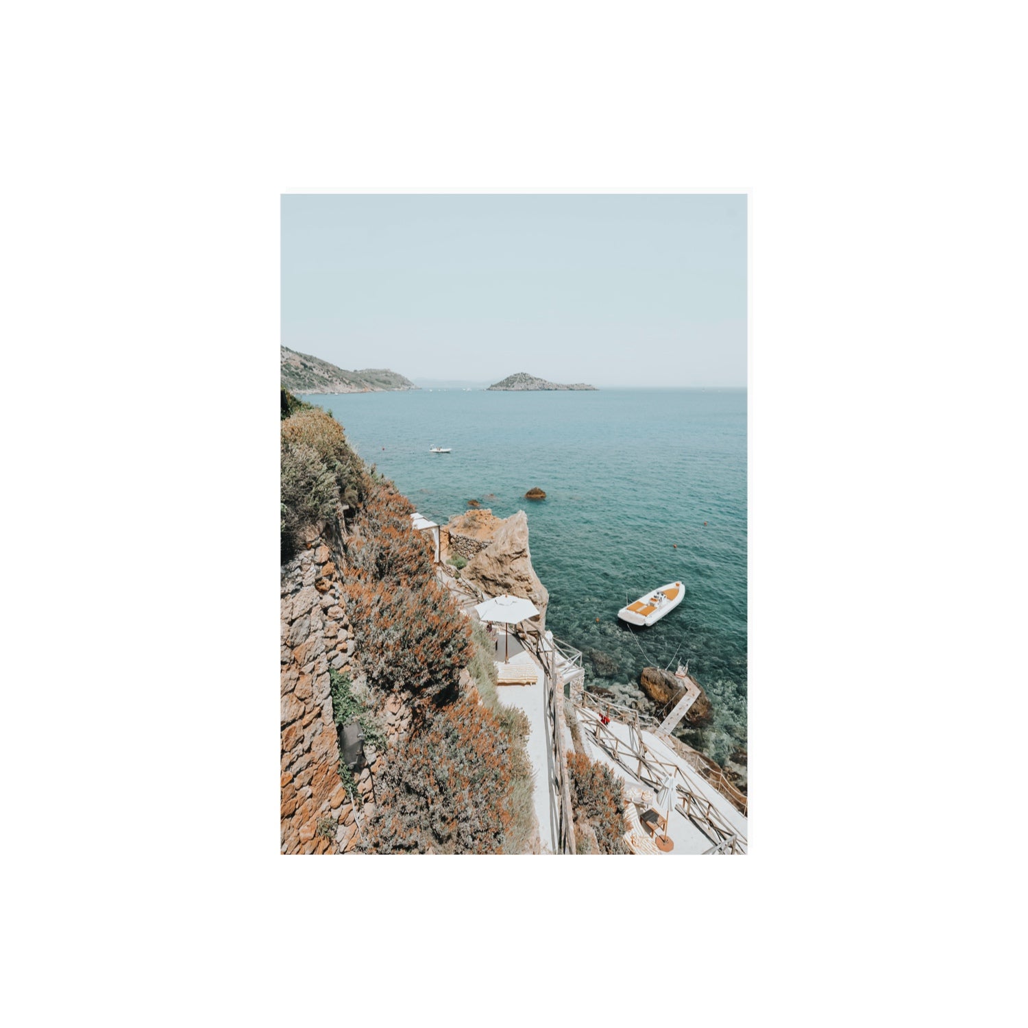 Front Row Seat Tuscany coastal wall art A2, 59.4 x 42 cm unframed fine art canvas