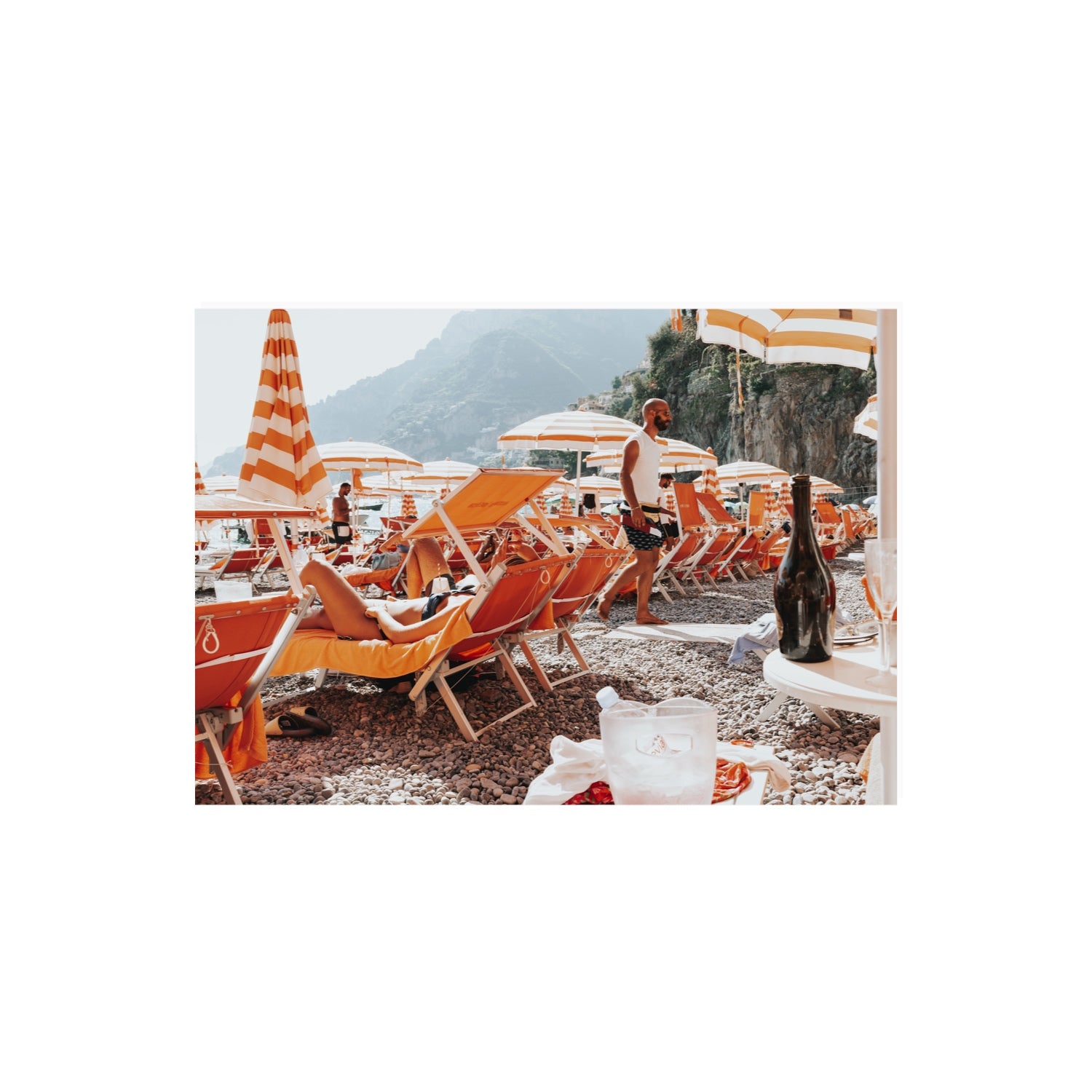 Zesty Shade Positano wall art A2, 59.4 x 42 cm unframed fine art canvas