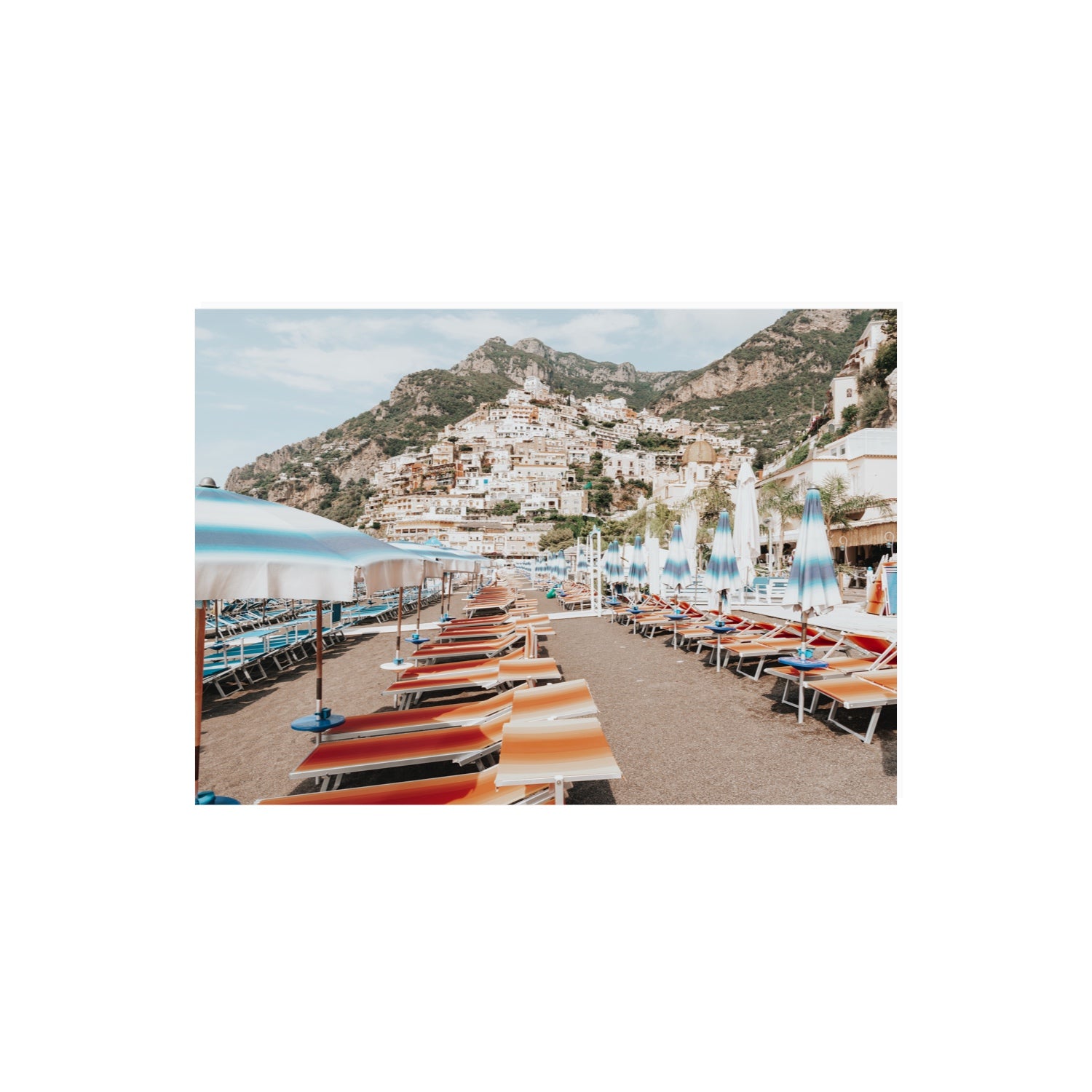 Spiaggia Grande fine art print, Positano, Italy, A2 · 59.4 x 42 cm, Unframed, Fine Art Canvas