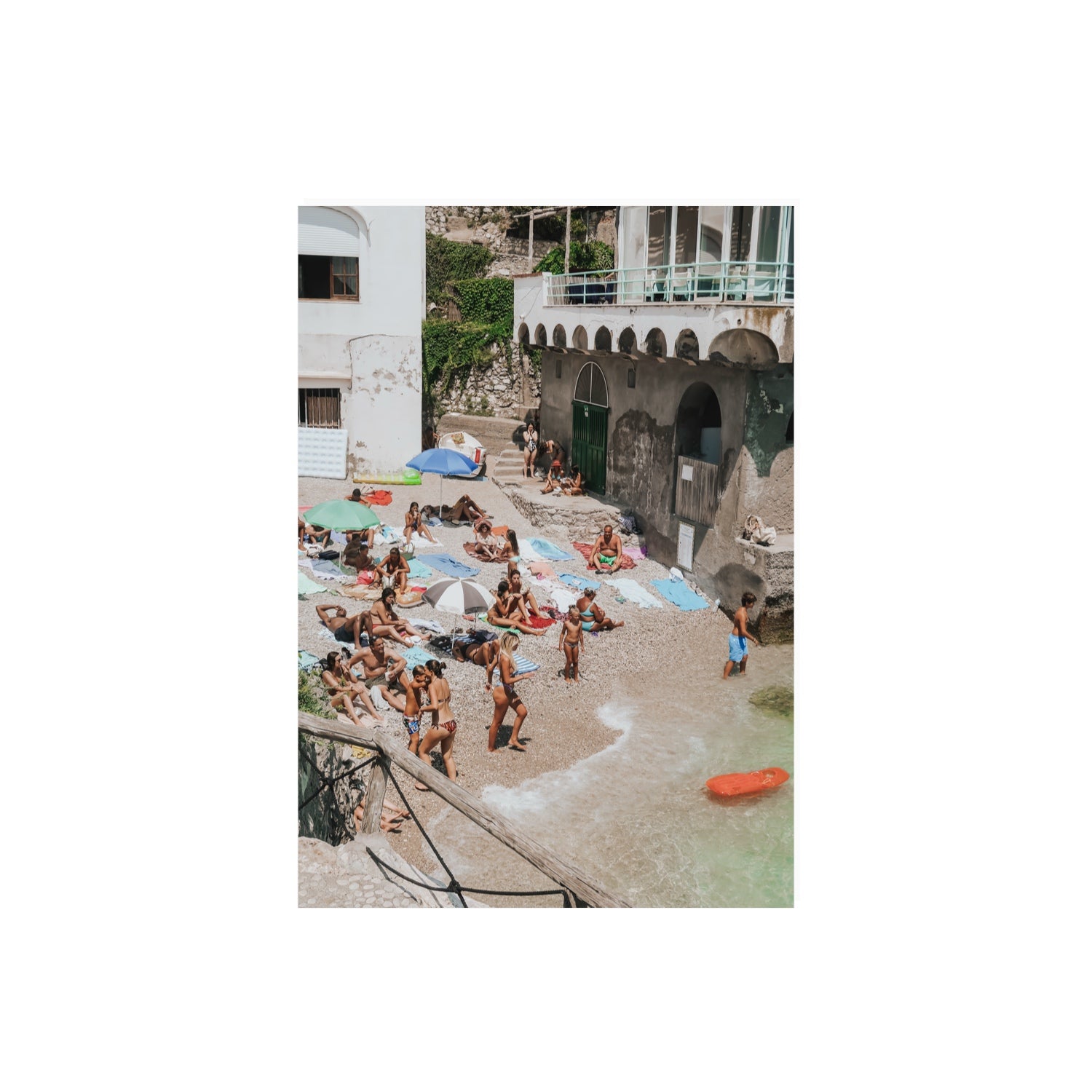 The Sunbathers Oasis fine art print, Capri, Italy, A2 · 59.4 x 42 cm, Unframed, Fine Art Canvas