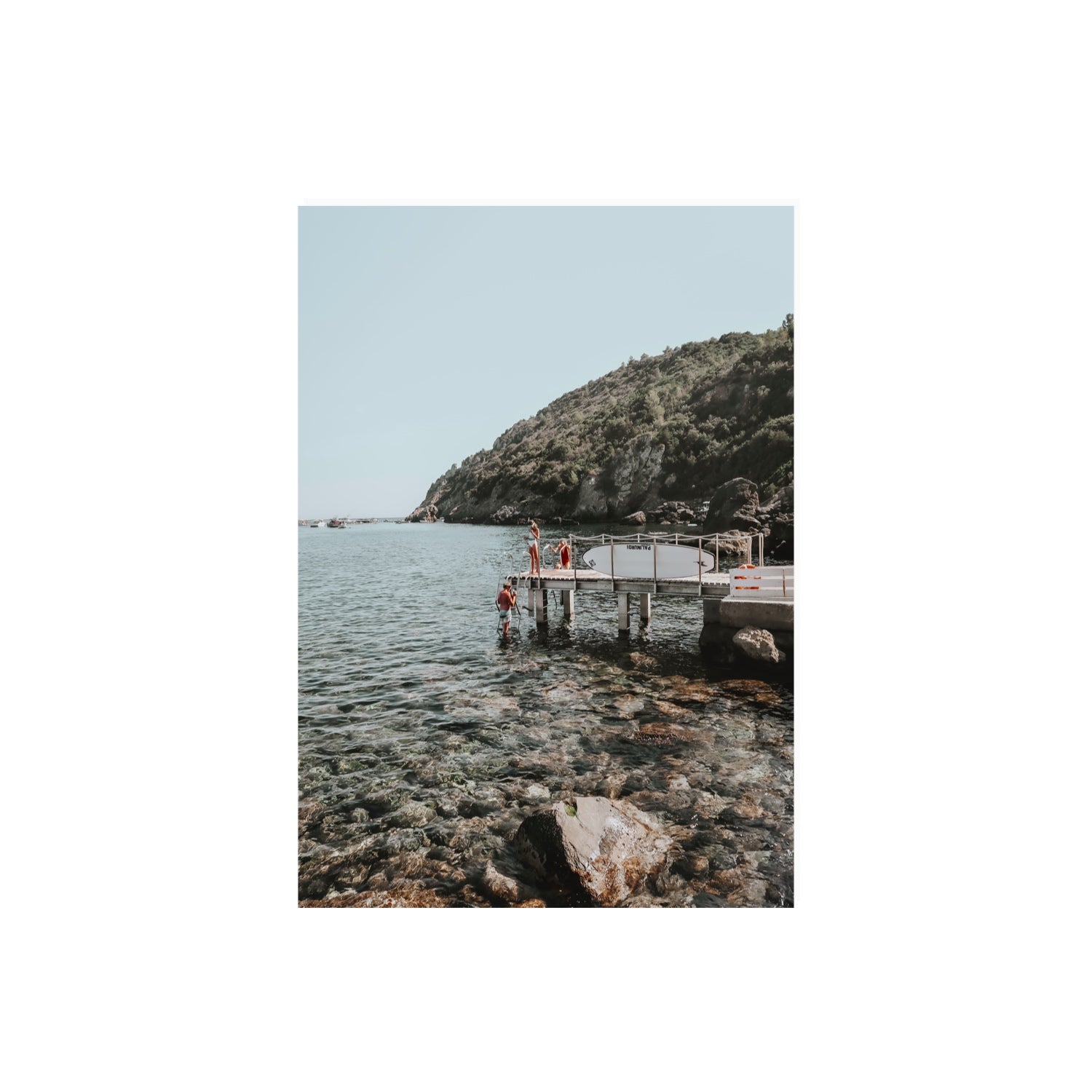 Tidal Explorers Tuscany coastal Italian wall art A2, 59.4 x 42 cm unframed fine art canvas