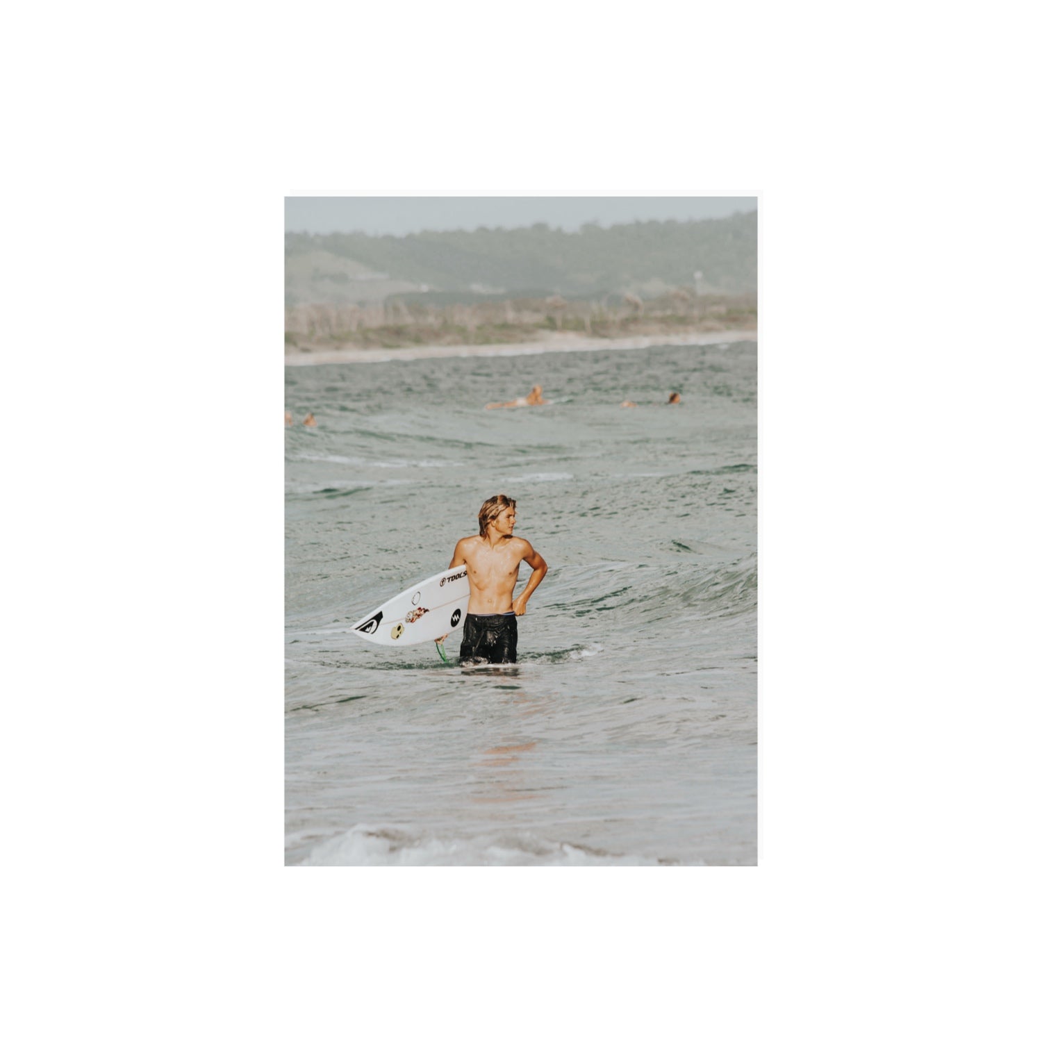 Chasing Mavericks Byron Bay Surf coastal wall art A2, 59.4 x 42 cm unframed fine art canvas