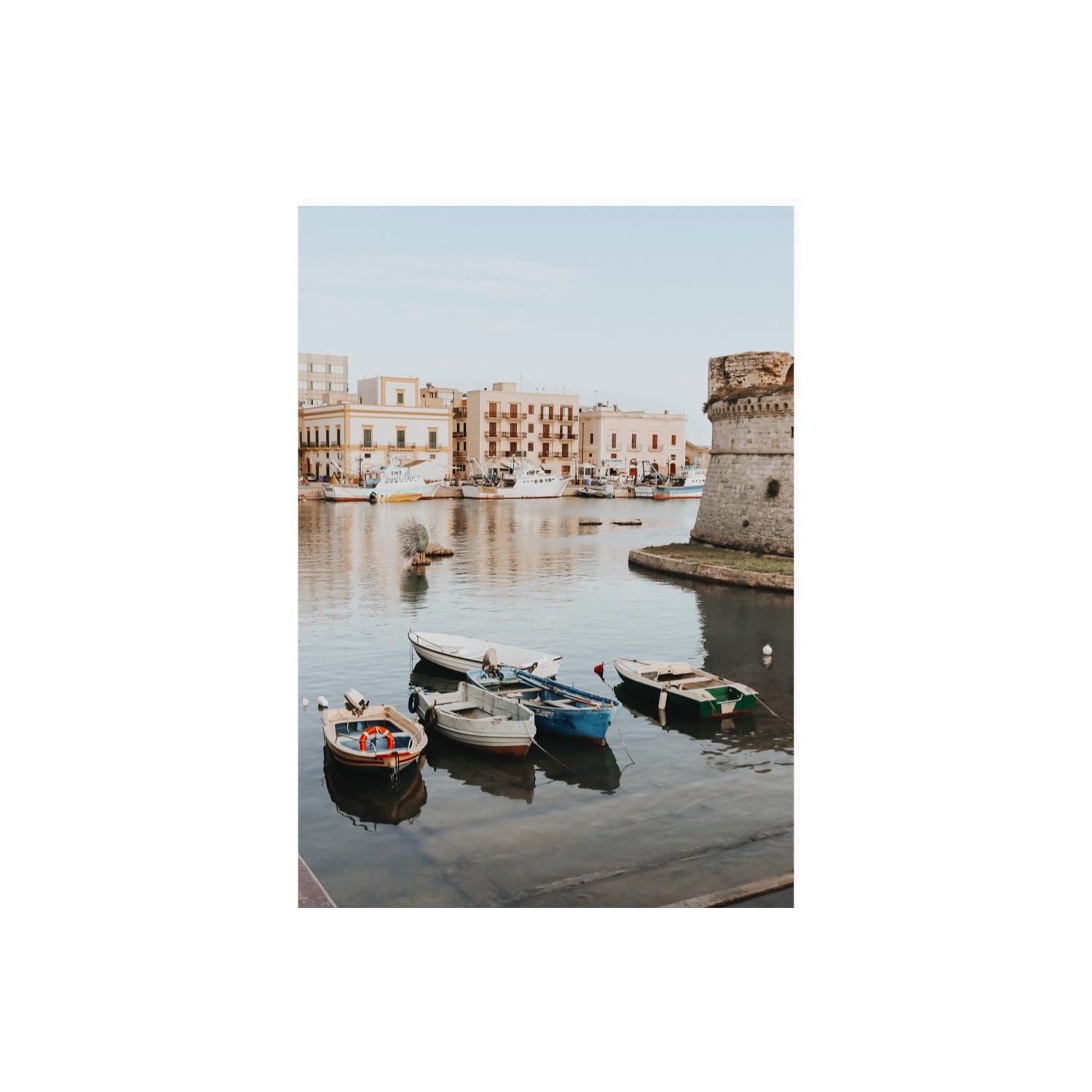 Fishing Legacy Puglia Gallipoli coastal decor wall art A2, 59.4 x 42 cm unframed fine art canvas